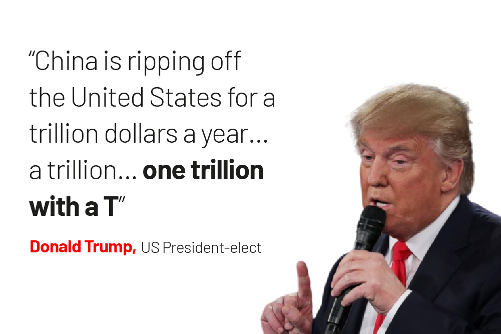 Trump said in a podcast earlier this month that China has been copying the United States
