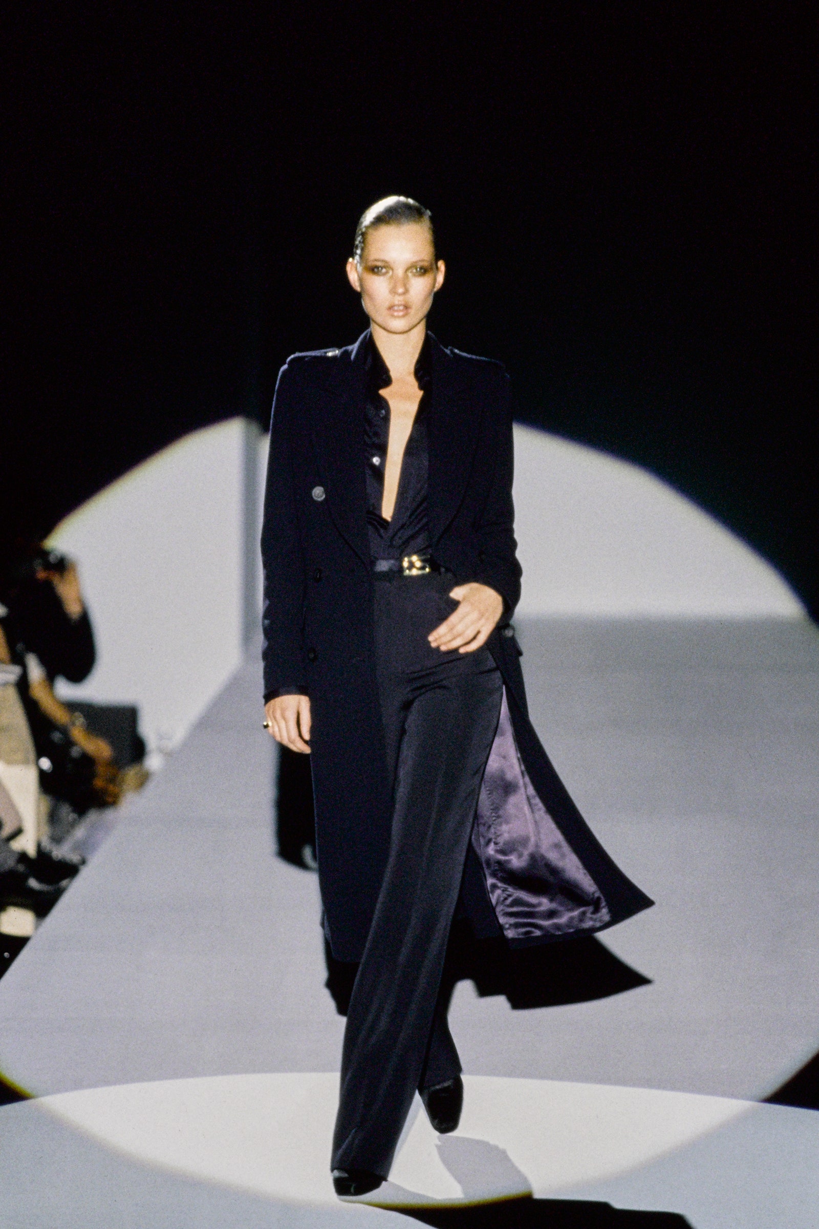 Images may contain clothing, clothing, human fashion and runway