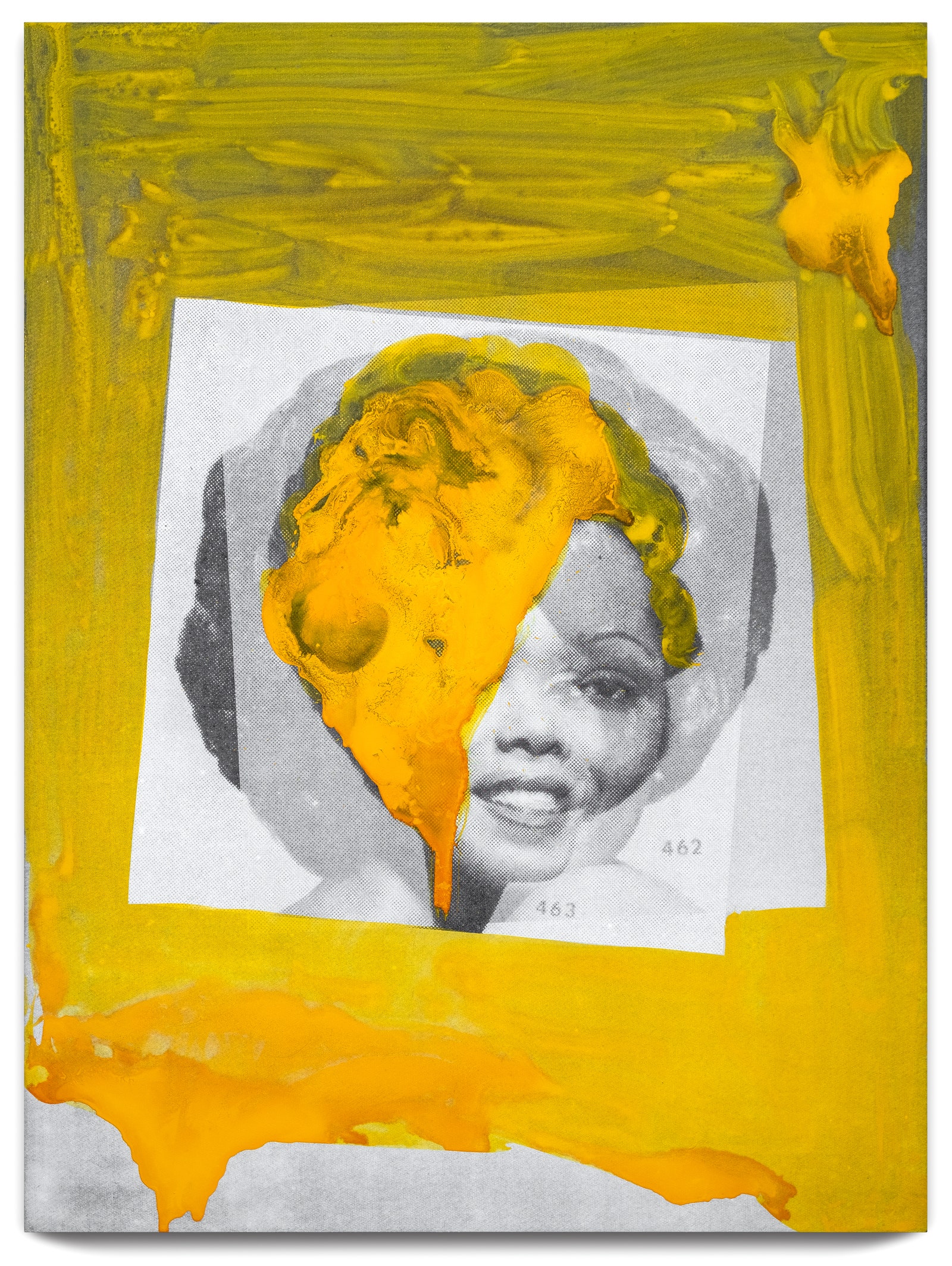 Images may contain art painting modern art collage facial head photography portrait and baby