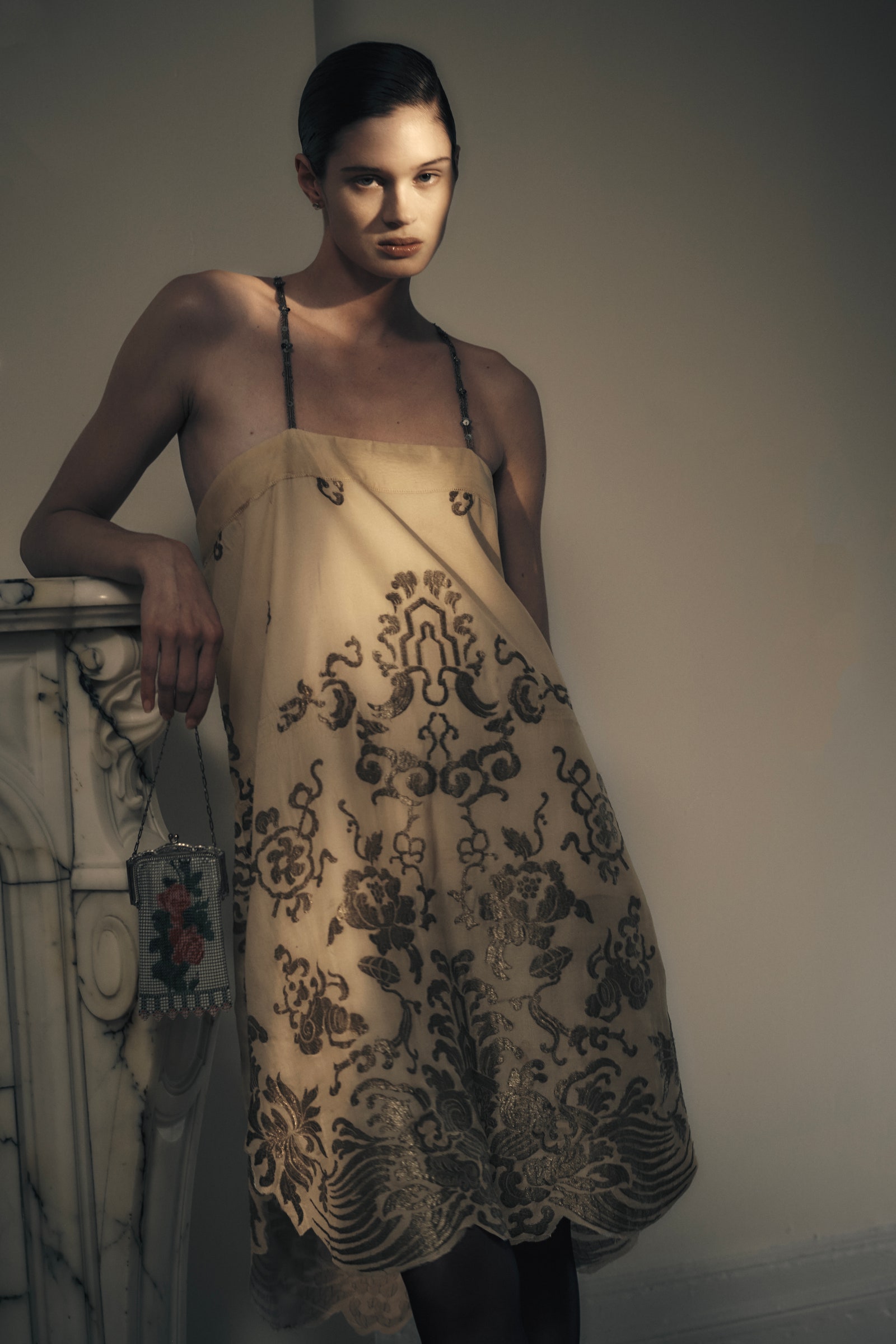 Images may contain clothing dress evening dress formal wear facial person photography portrait adult and fashion