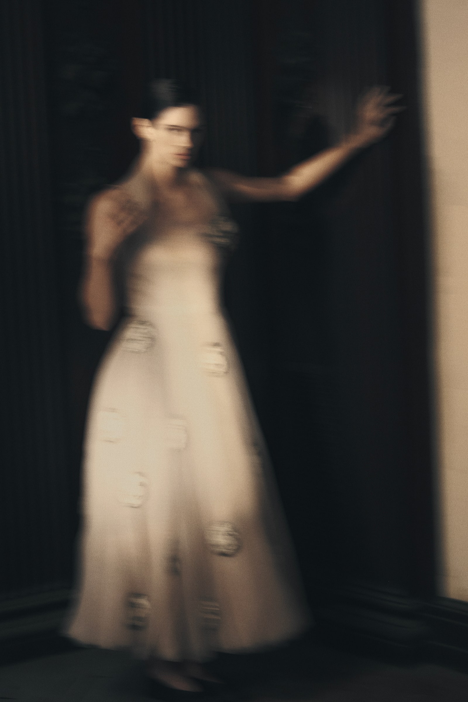 Images may contain clothing dress formally wearing evening dress fashion dress adult wedding dress and face