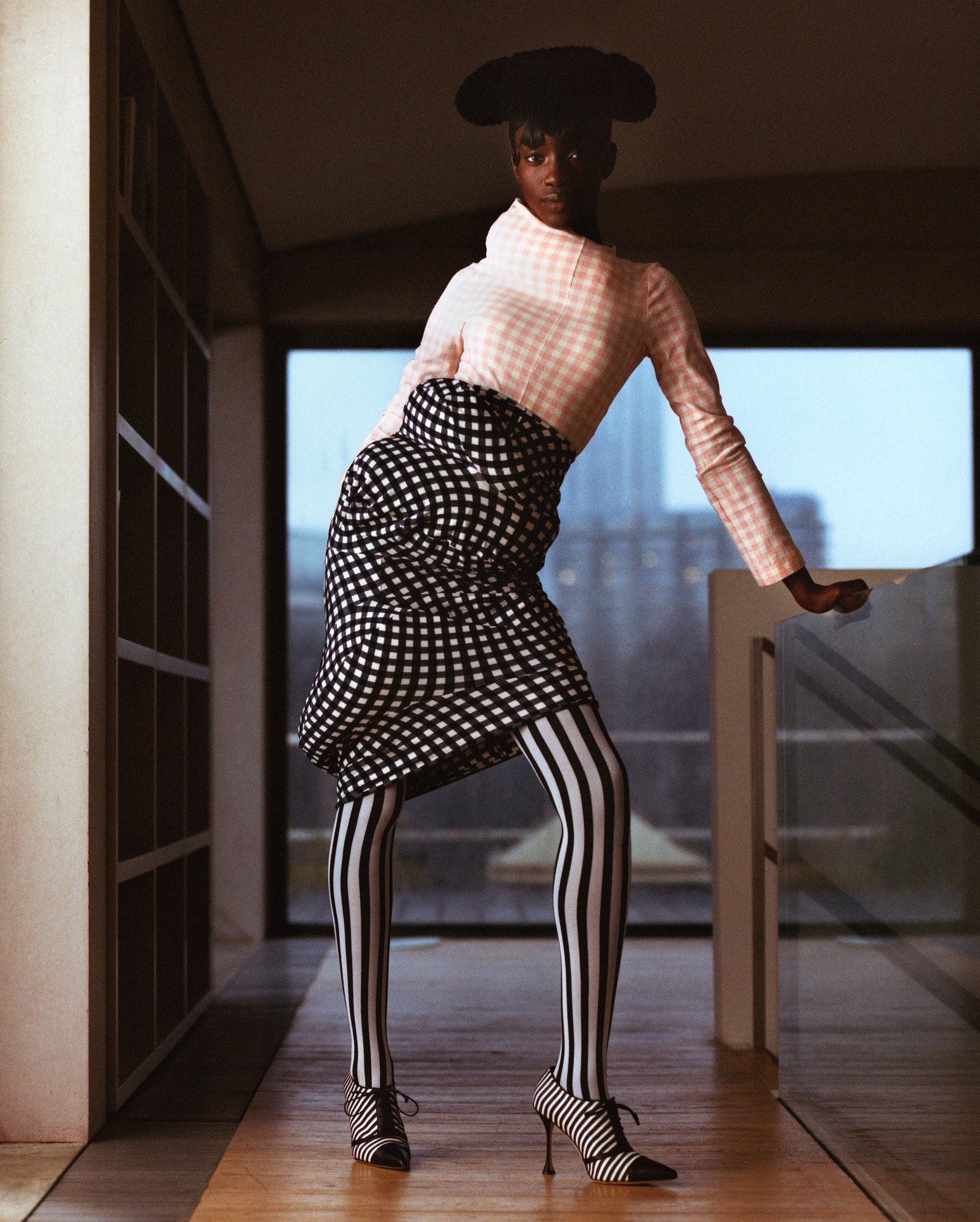 Images may contain clothing, footwear, high heels, adult patterns and hats