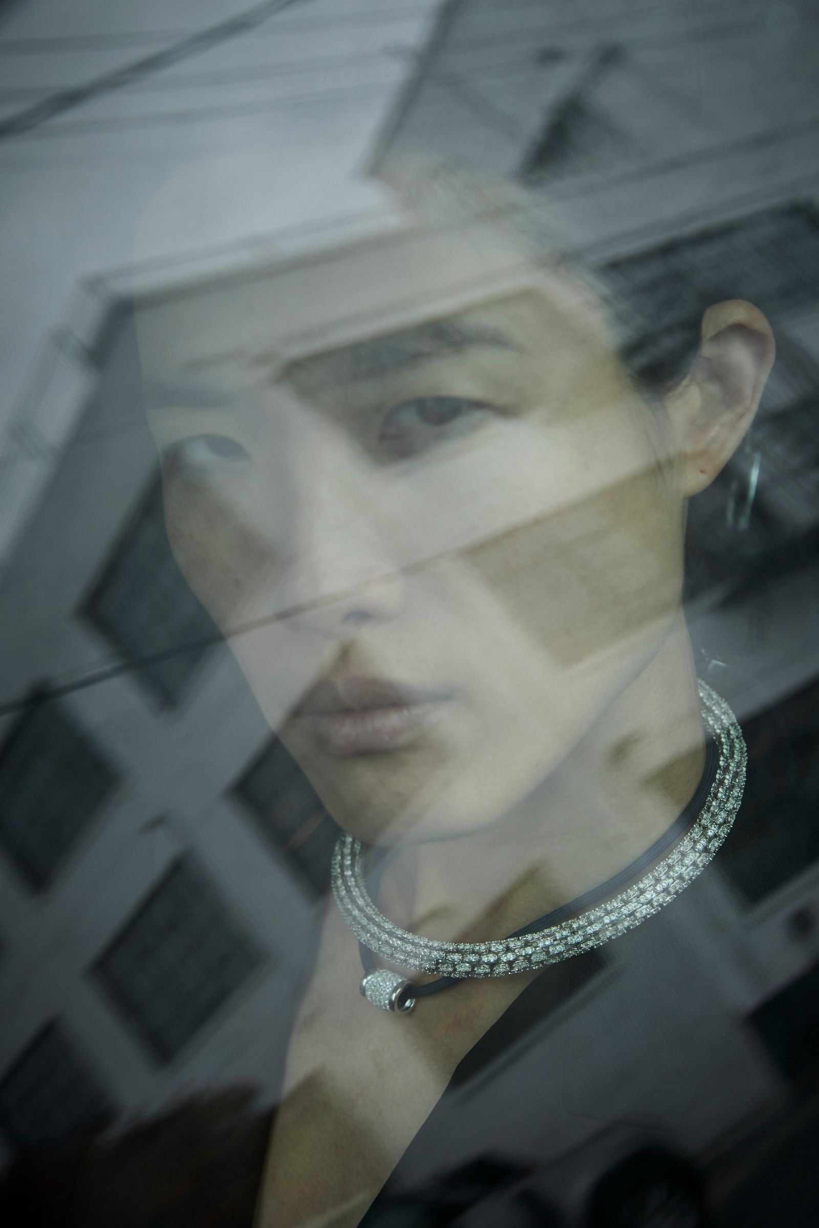 Images may contain accessories, jewelry necklace, face, people photography portraits and earrings