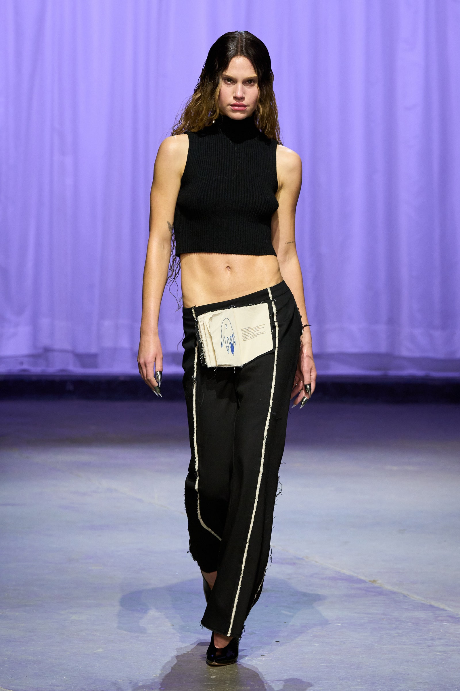 Image may contain Amit Farkash Fashion Adult Person Clothing Pants Footwear Shoe Accessories Jewelry and Ring