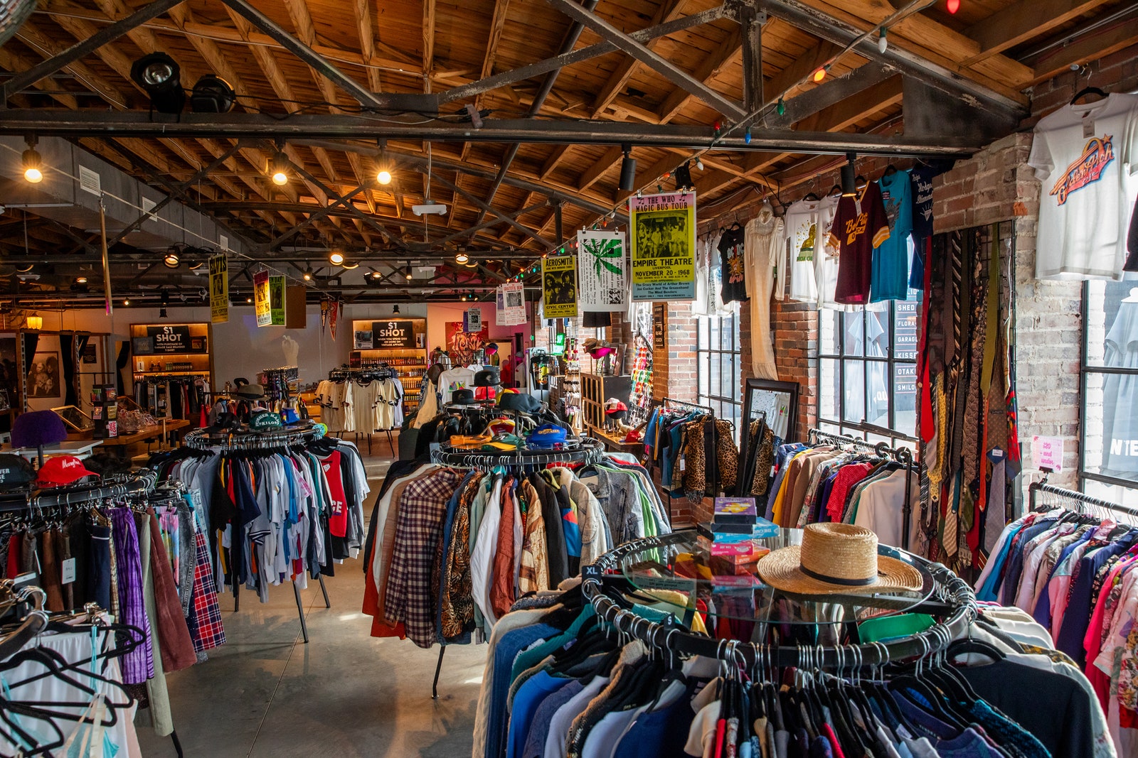 Images may contain adults and people's clothing hat market