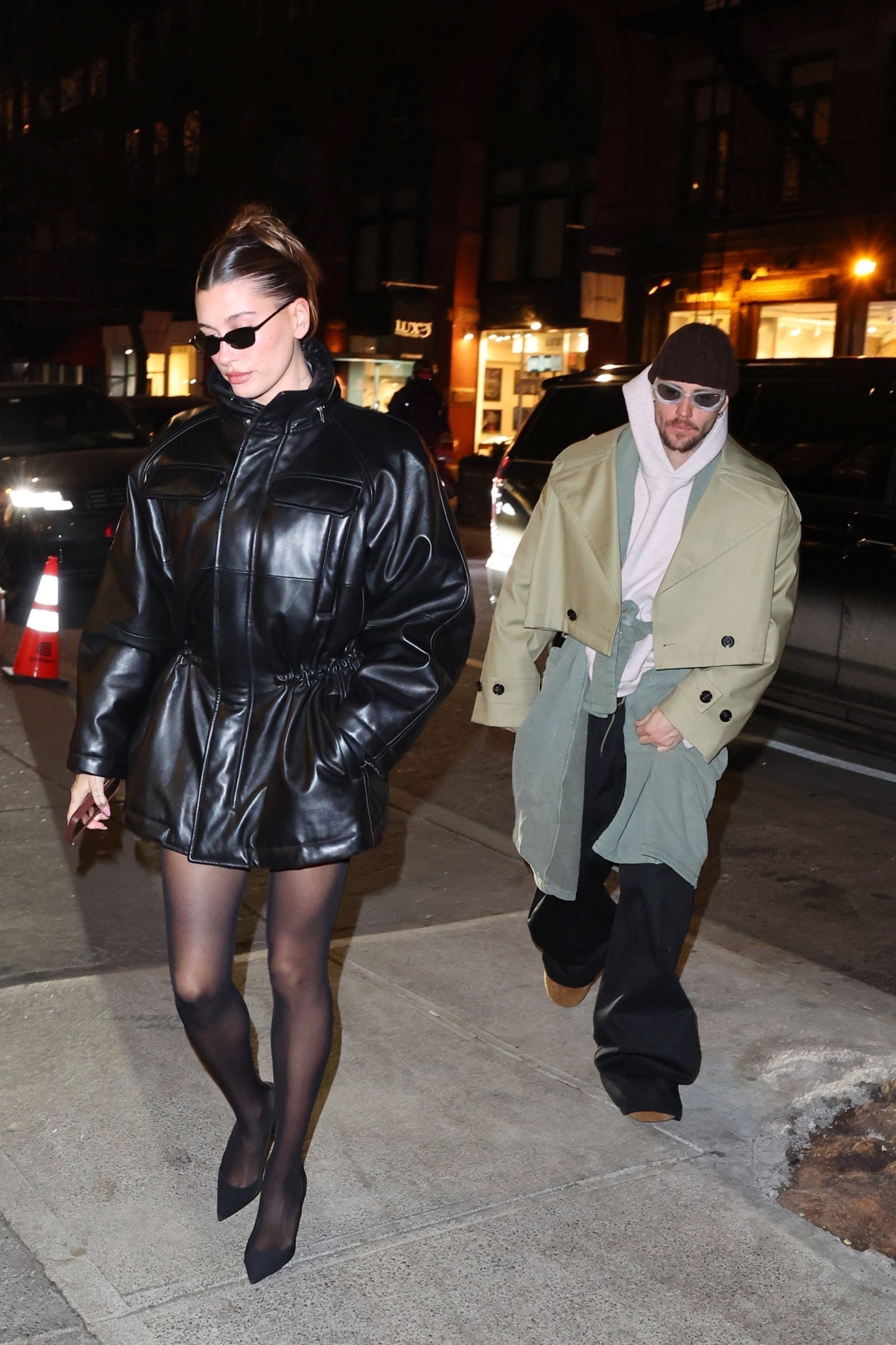 Justin and Hailey Bieber go out for supper at the corner store in New York City