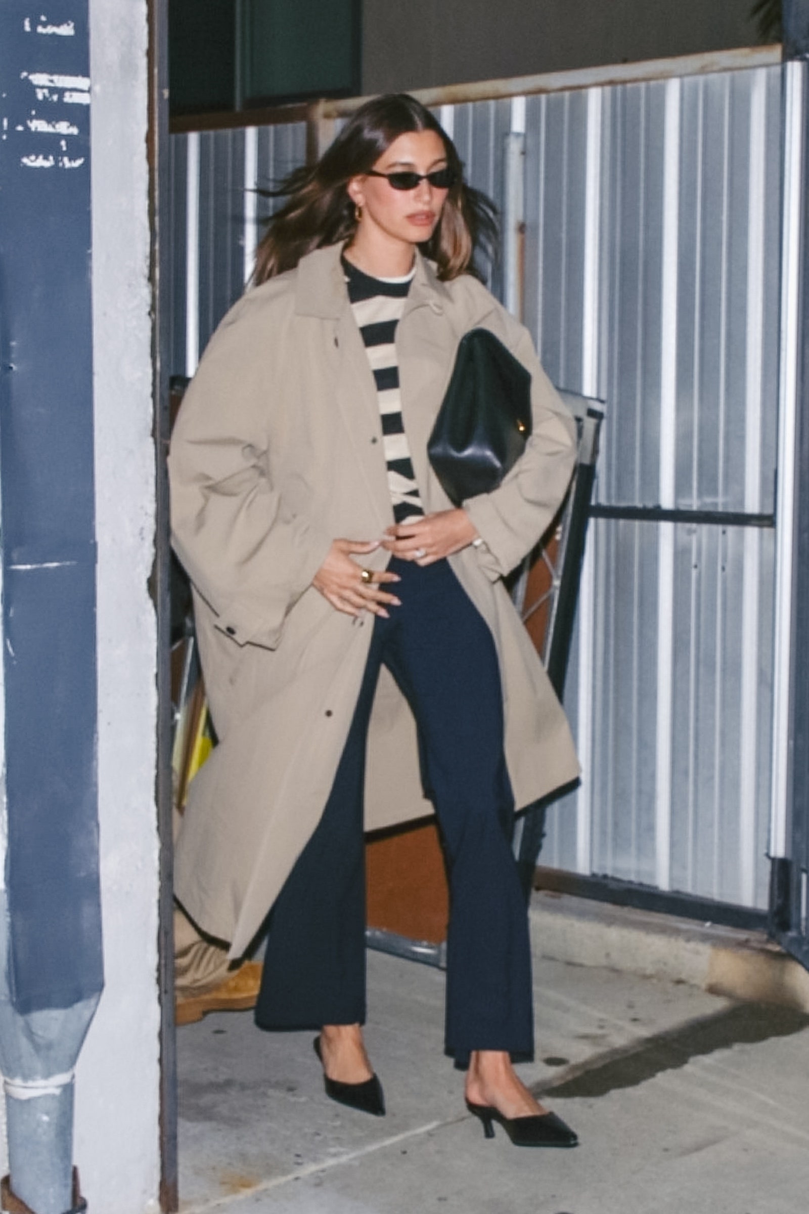 Hailey and Justin Bieber leave church service in Los Angeles