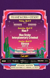 The frame of the Desert Festival