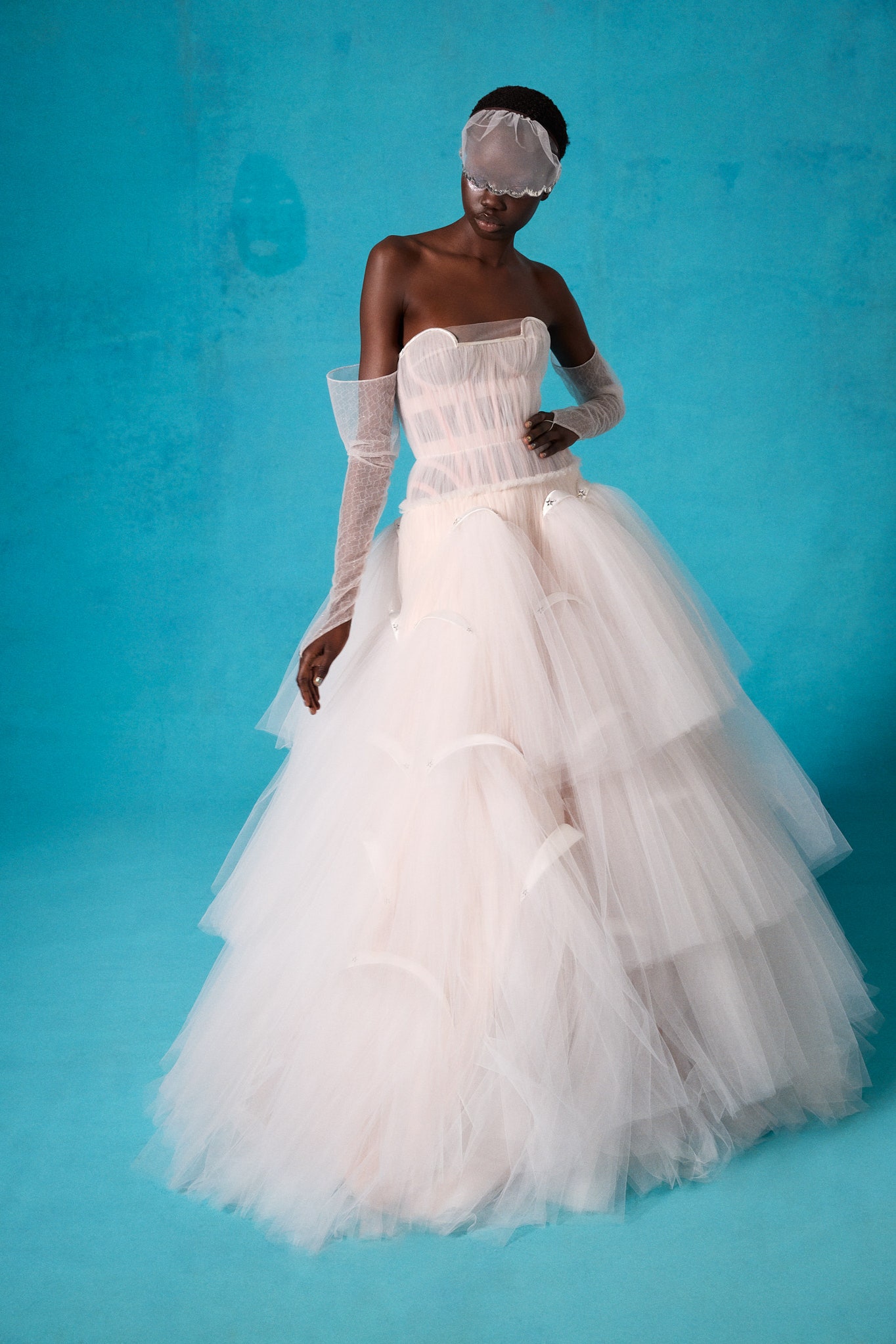 Images may contain clothing stylish formal wear dress wedding dress adults and accessories