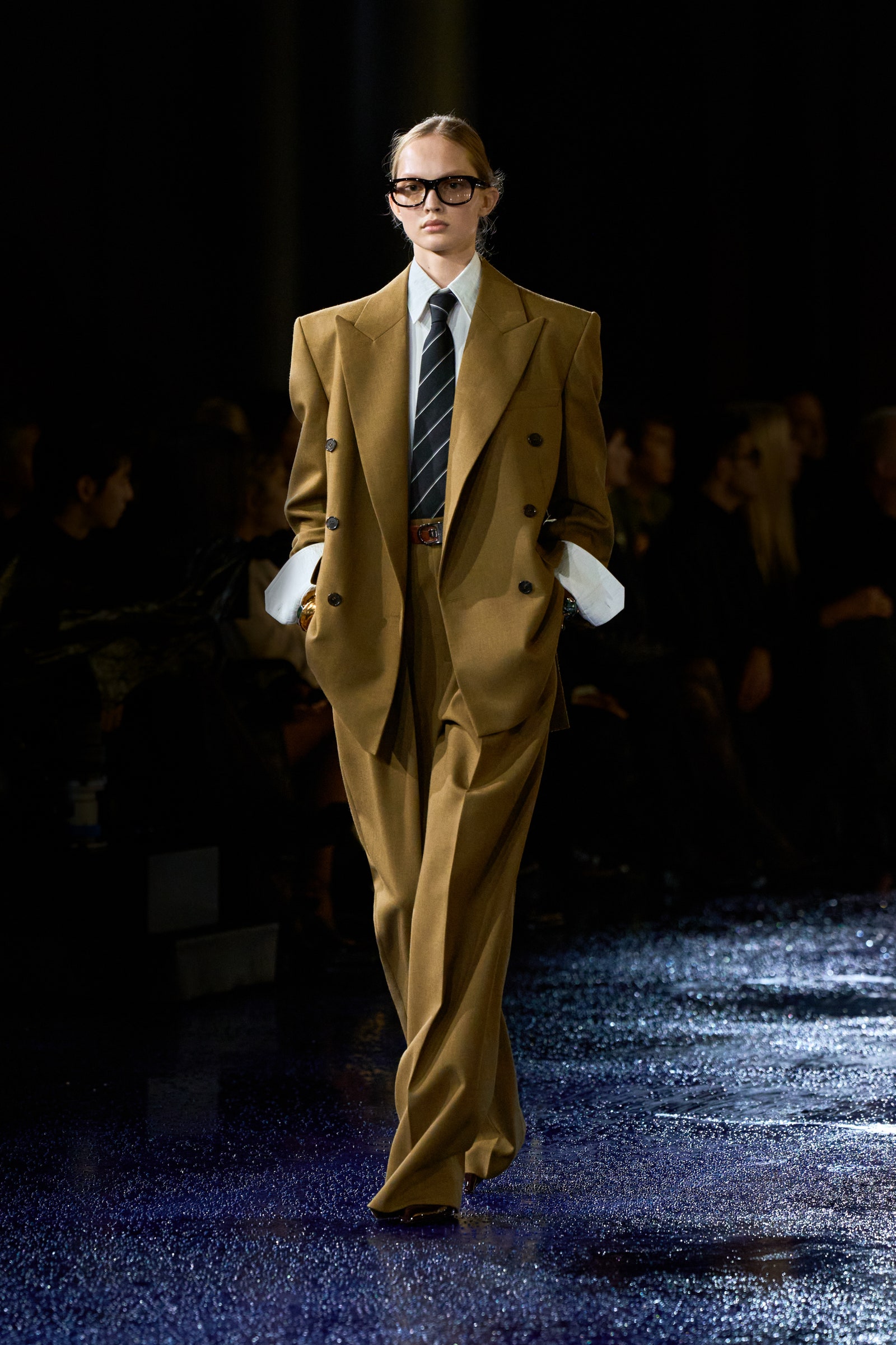 Images may contain Christelle Lefranc clothing blazer formally wearing suit accessories for adults and people