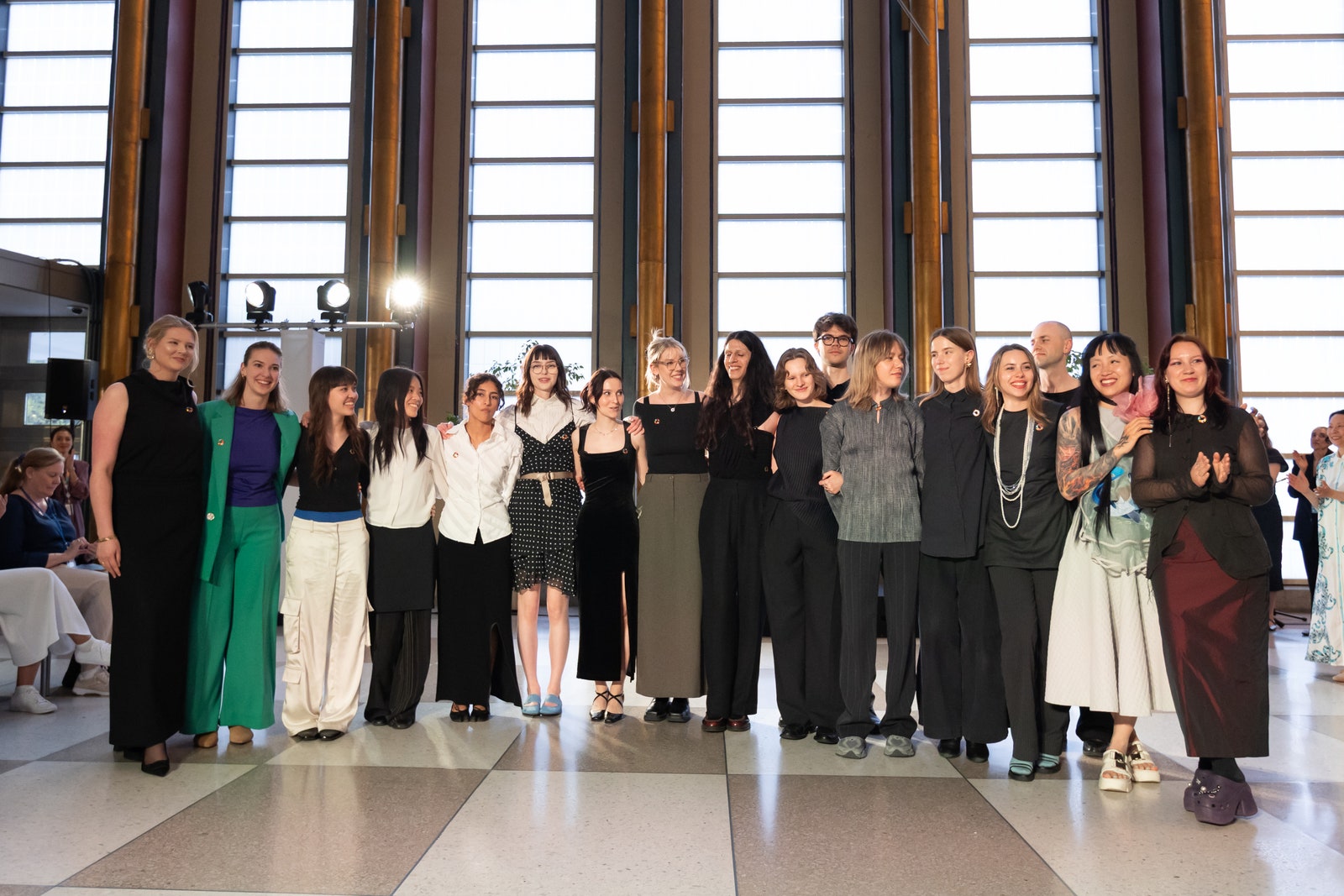 Images may contain Sarah Millican Teo Nie Ching Courtney Bruce Karen Souza Pieta Brown Joanna Scanlan Adult and Human