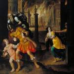 Henry Gibbs "Aeneas and his family escape from the burning Troy" (1654). By Tate