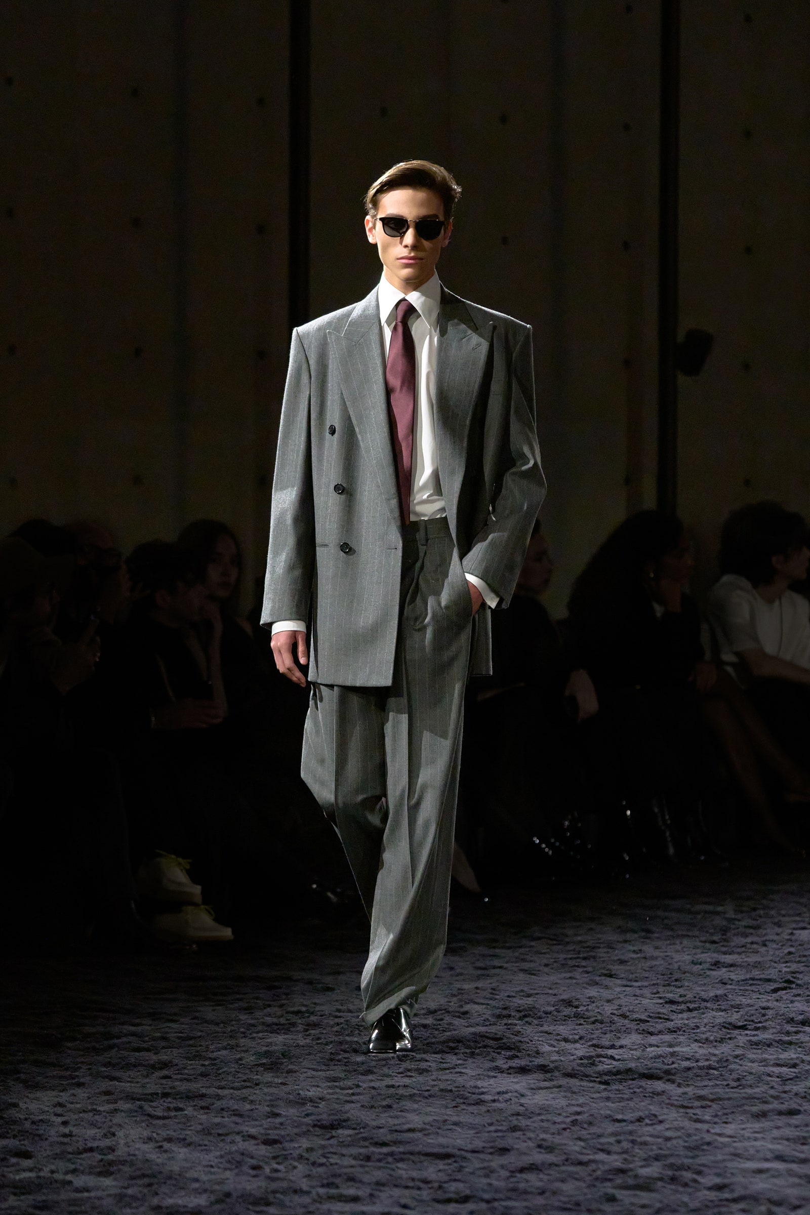 Images may contain clothing formally wearing suits, fashionable coats, adult shoes, accessories, tie and jacket