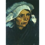 Head of a peasant woman at Vincent Van Gogh (1885).