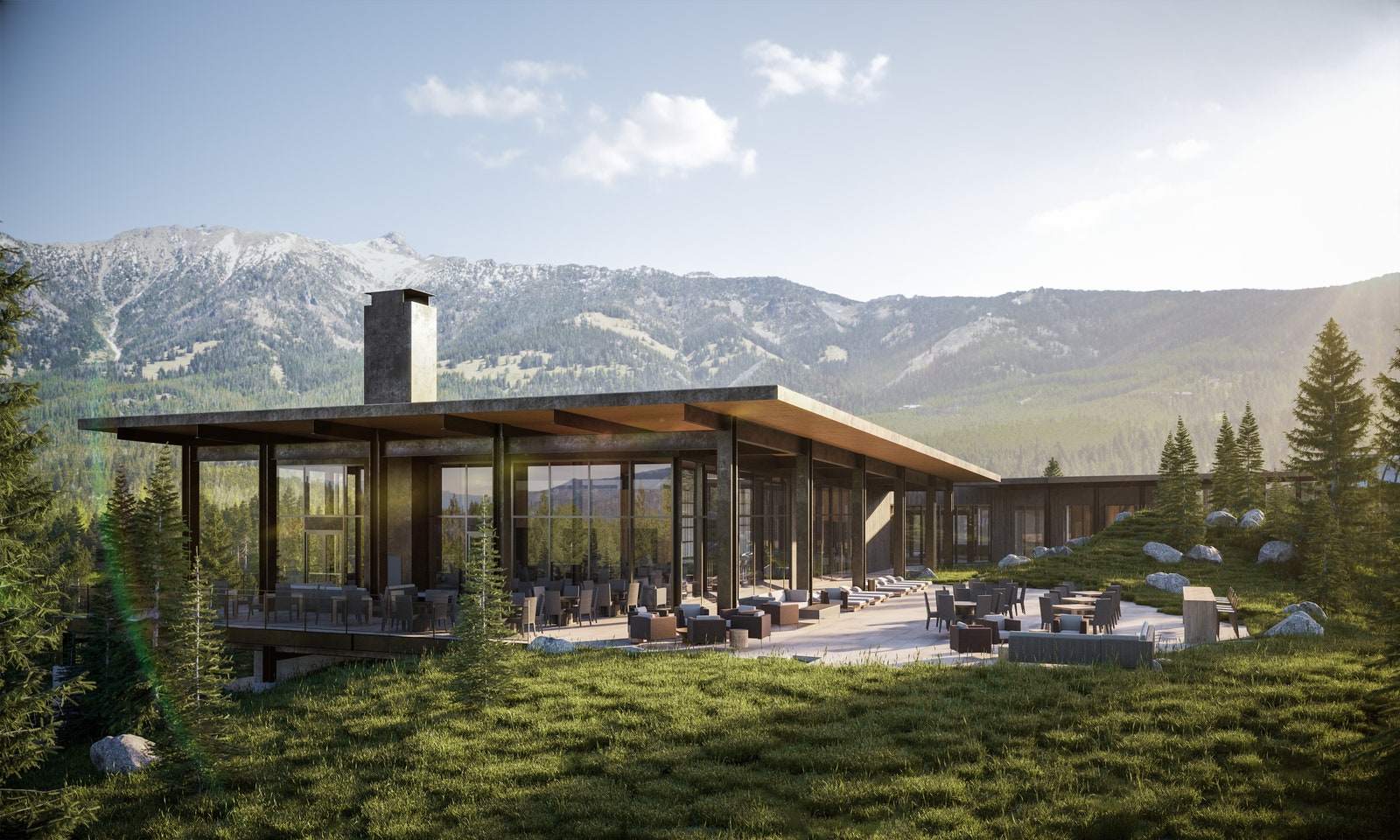 Images may contain buildings outdoor shelter grass plants houses housing porch hotel nature scenery