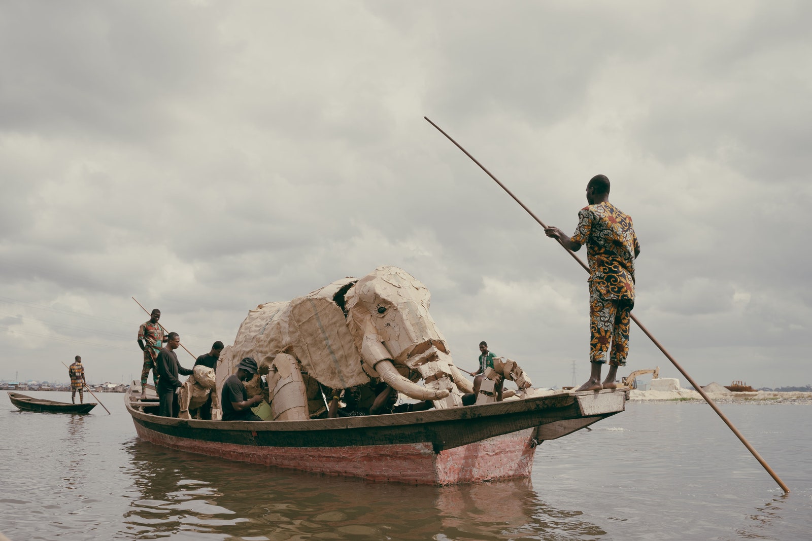 Herd of cattle across the Marcoco River Lagos. Kashope faje's photos are 88 Life Studios