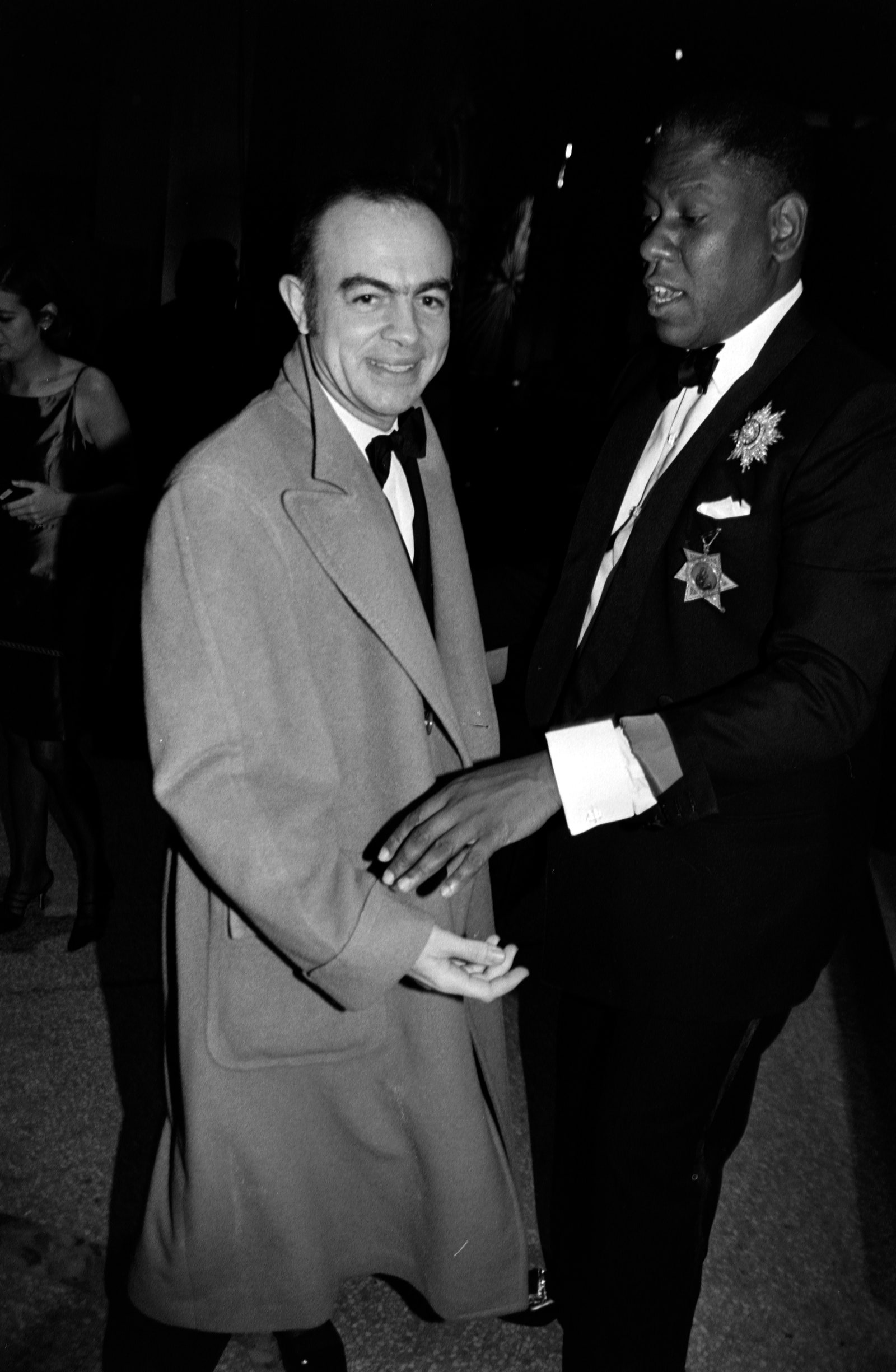 Images may contain Christian Lacroix Andr Leon Talley outfit formally wearing suit tuxedo blazer and adult