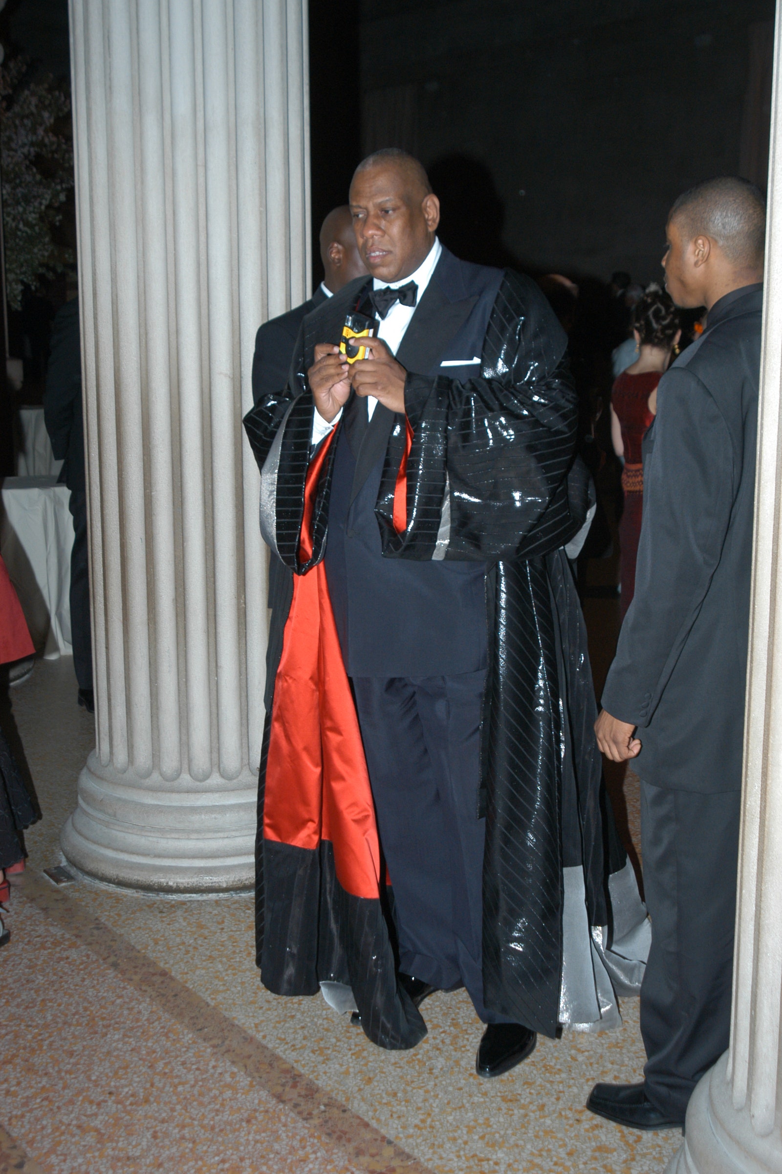 Images may contain Andr Leon Talley Harmony Samuels Clothing Blazer formally wearing suit and stylish