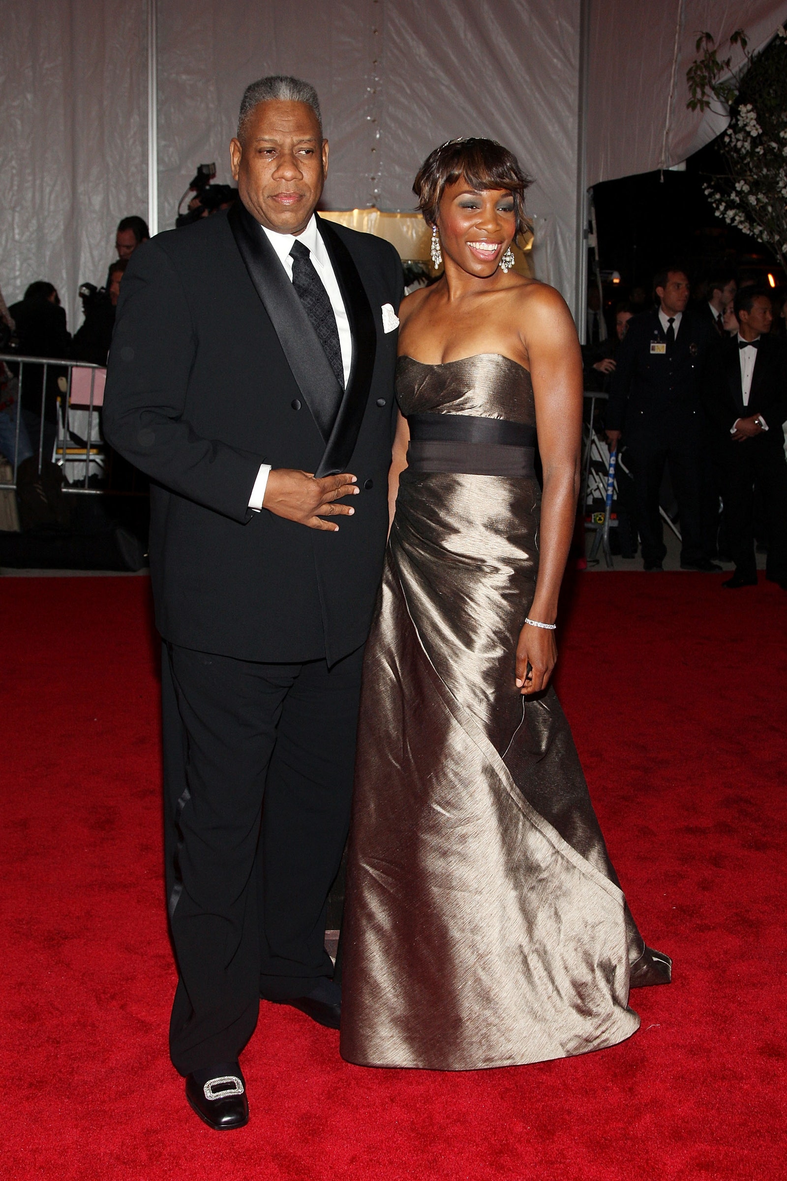 Images may contain Andr Leon Talley Venus Williams Fashion Premiere Accessories Bracelet Jewelry and Clothing