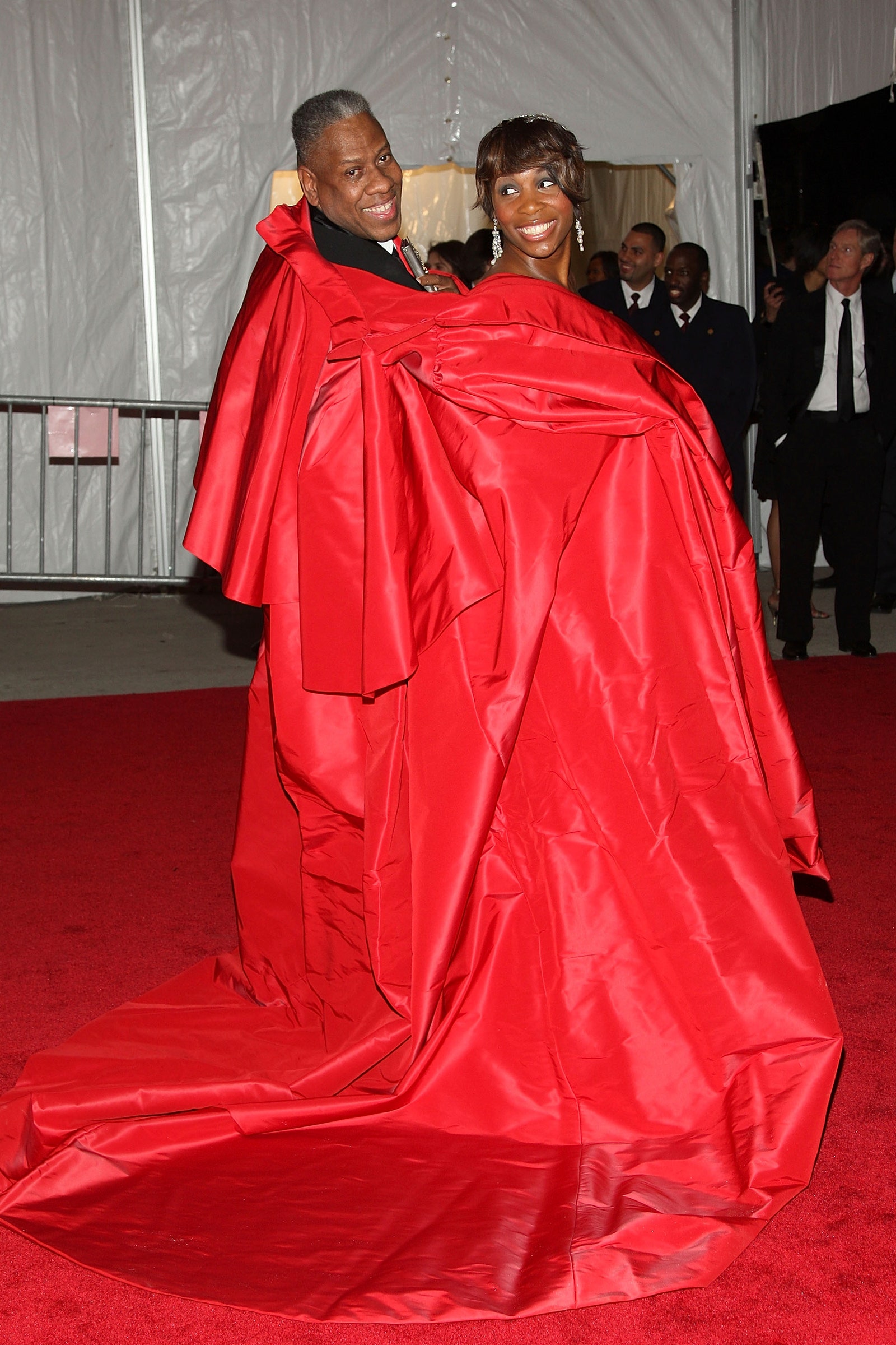 Images may contain Andr Leon Talley Venus Williams Obiwon Fashionable Character Accessories Formal Wear and Tie