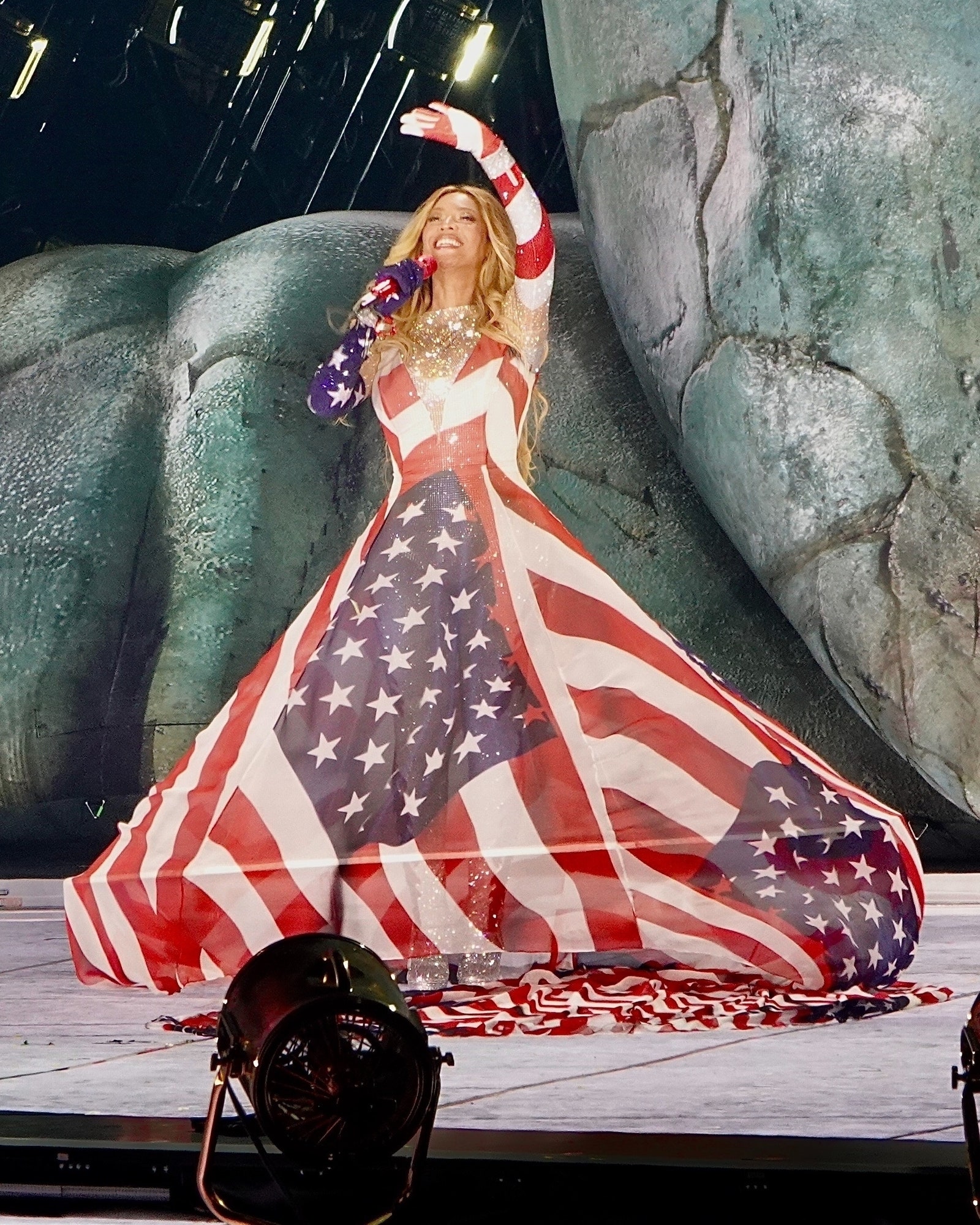 Images may contain Beyoncé performer solo adult wedding outfits and formal wear