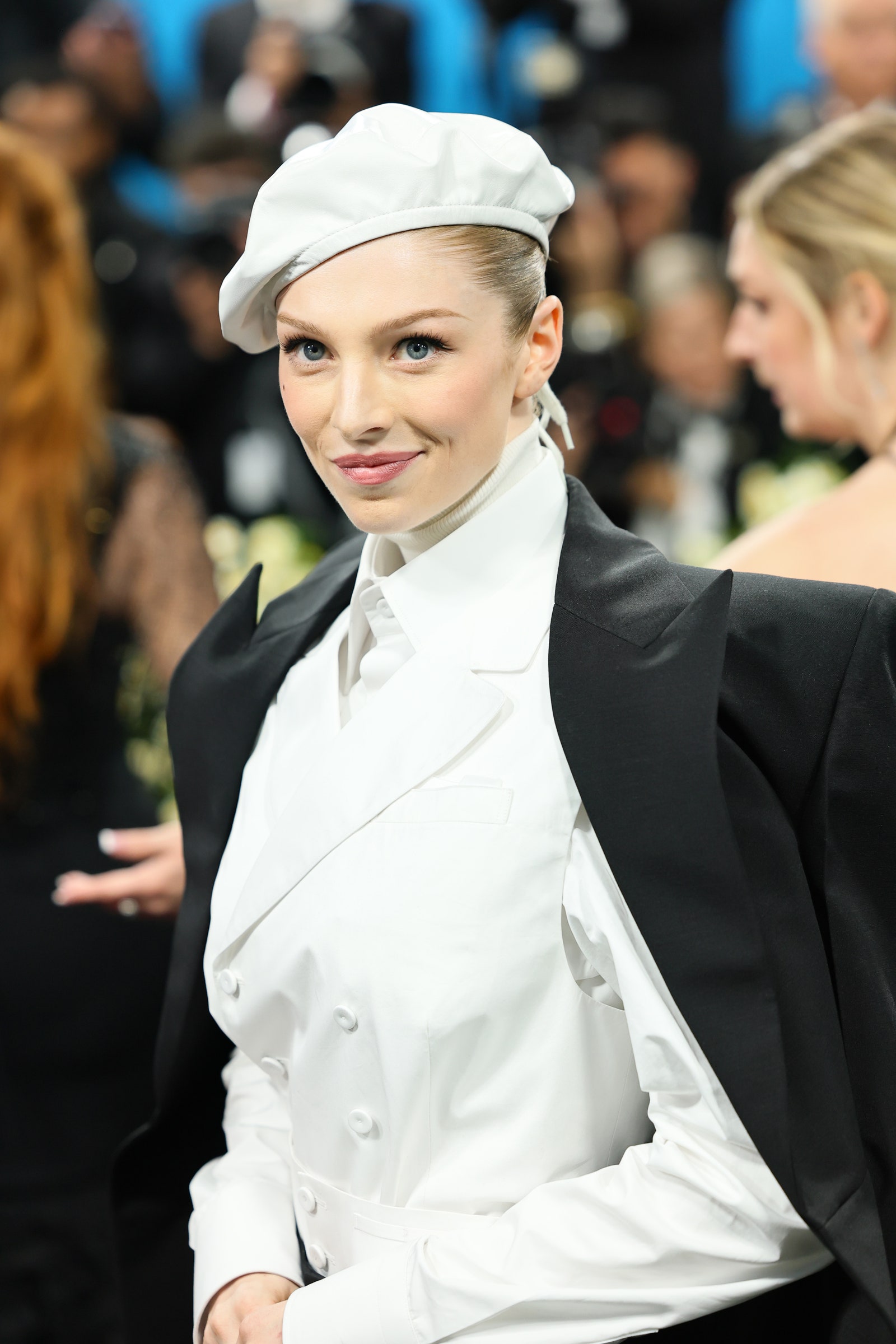 Images may contain Didi Benami Joanne Morgan men's clothing formally wearing suit adult hat jacket children's face and head