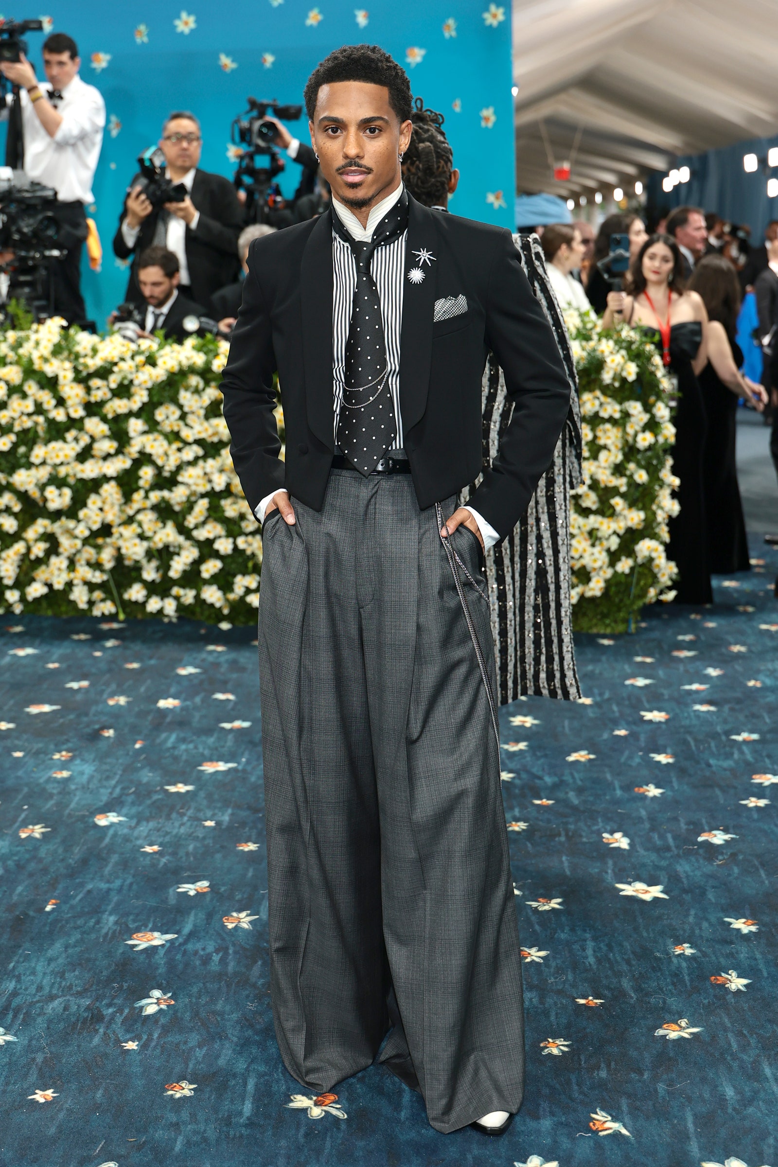 Images may contain Keith Powers Terence Lee regular accessories for formal matching clothes and suits