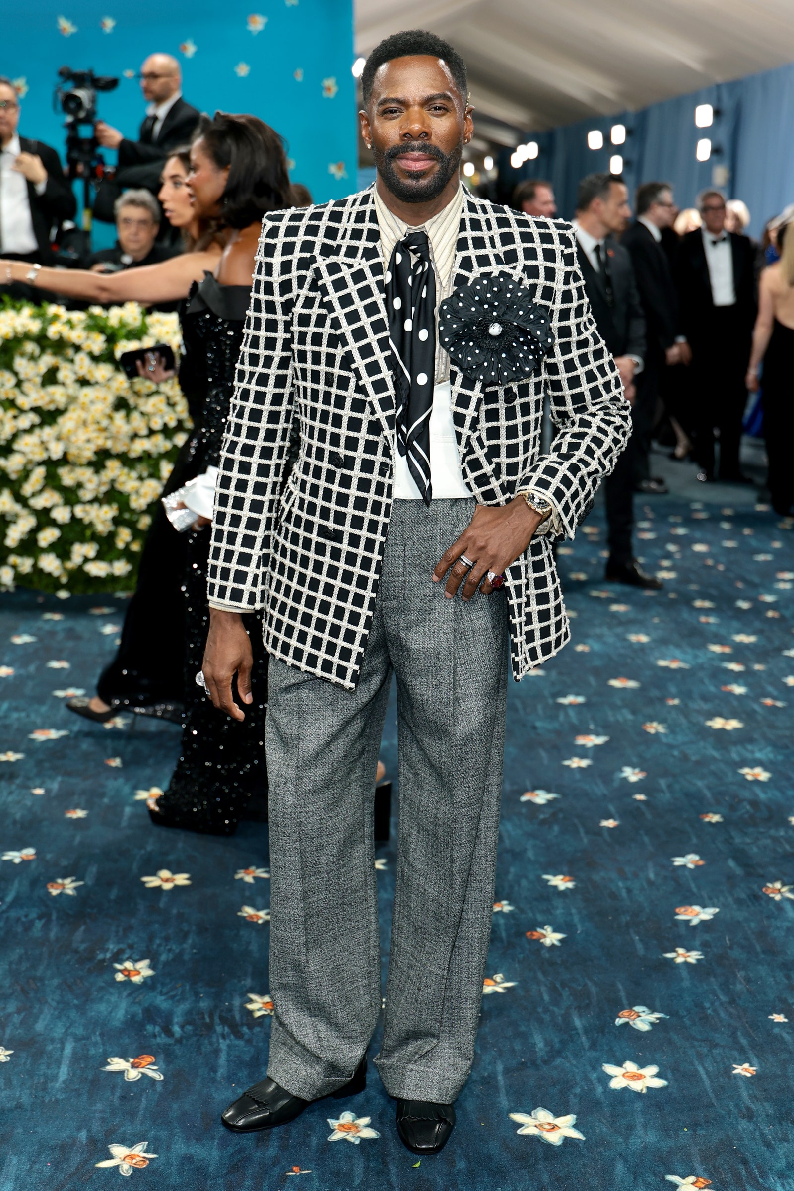 Images may contain Colman Domingo blazer jacket person standing for formal wear and tie
