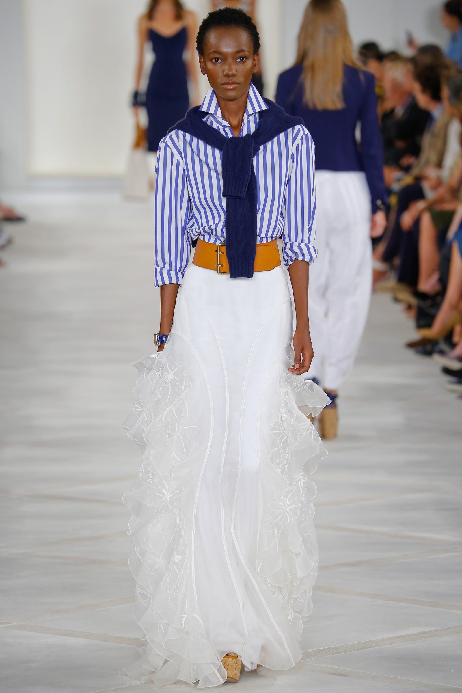 Images may contain Heriesth Paul Fashion formally dressed in adult wedding accessories belts and gowns