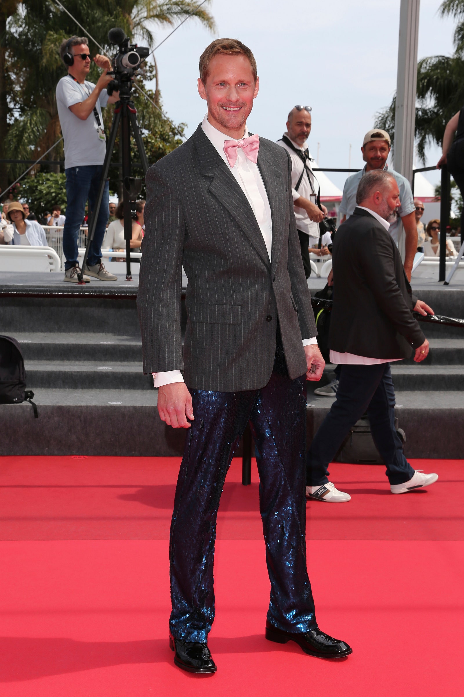 Cannes, France on May 19, Alexander Skarsgã¥Rd participated in the Republic’s Red Carpet Eagles at the 78th Cannes Film Festival.