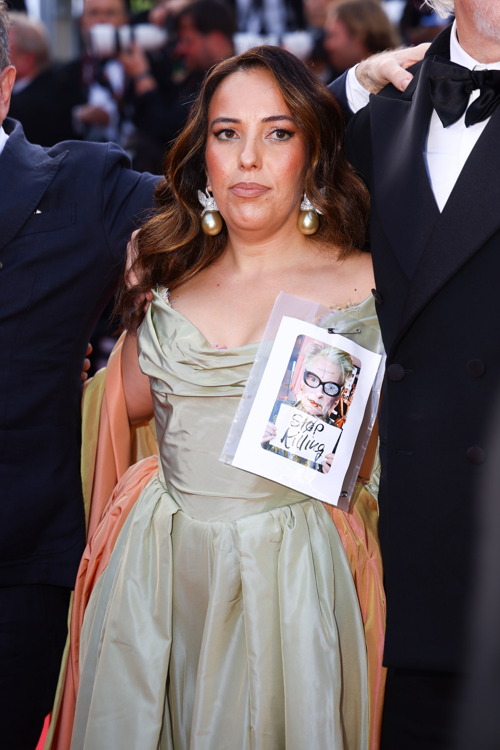 Images may contain Vivienne Westwood Fashion Clothing Dress Formal Wearing Accessories Tie Adults and Wedding