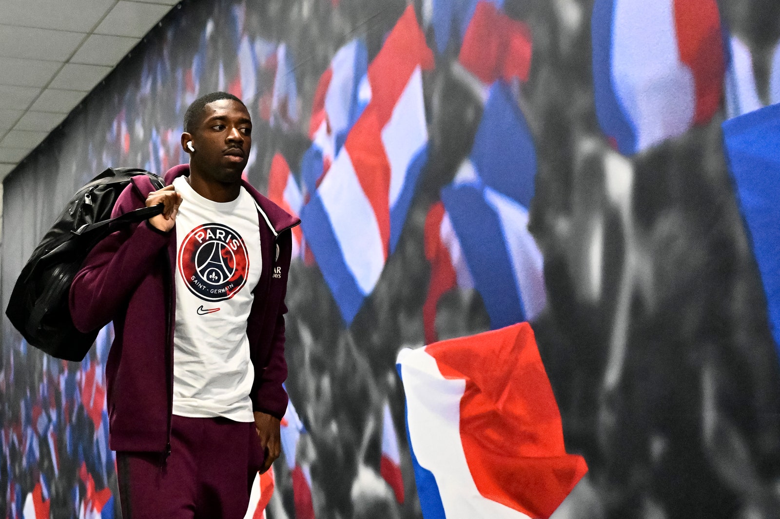 Images may contain Ousmane Dembl adult accessories bags and handbags