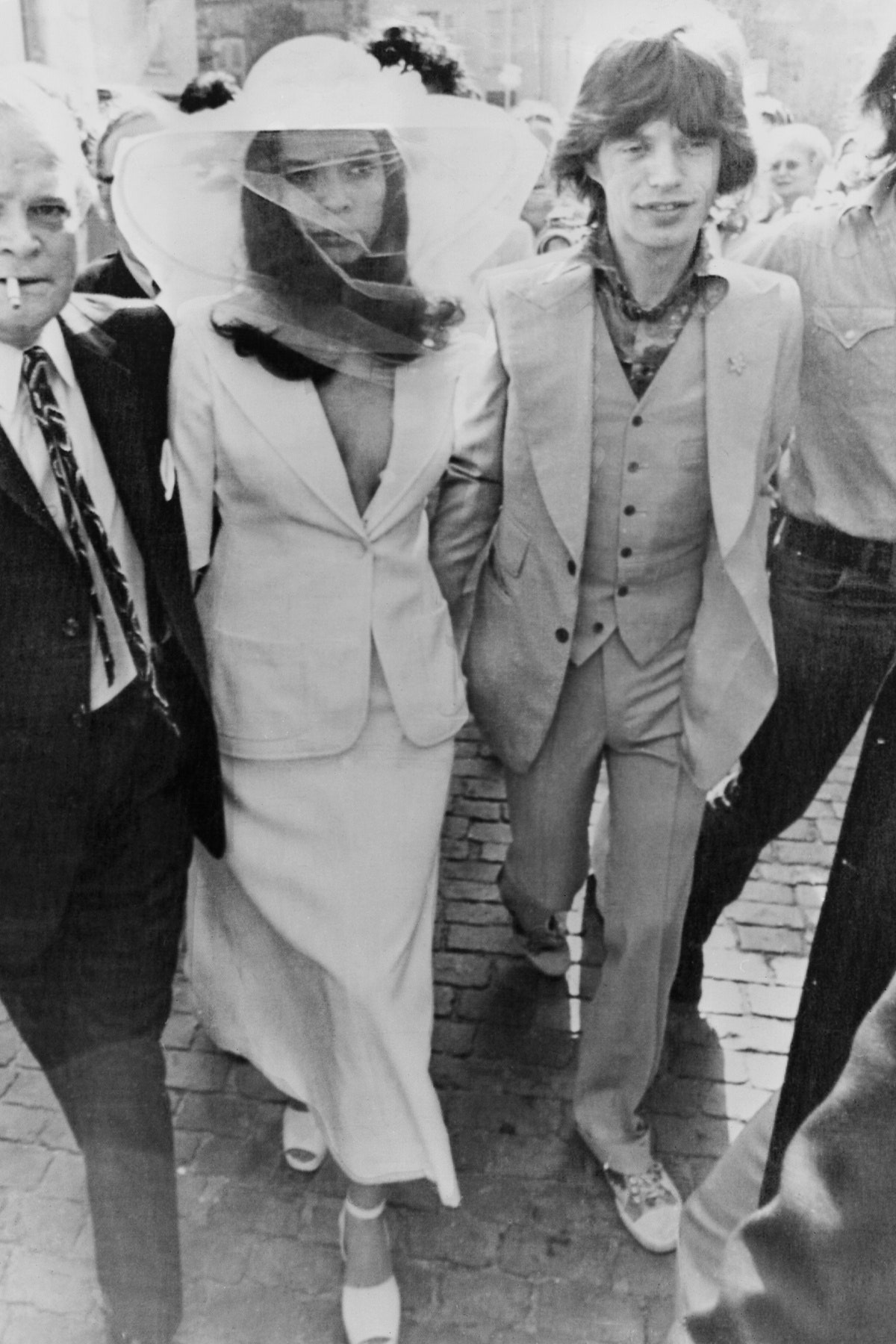 Bianca Jagger and Mick Jagger