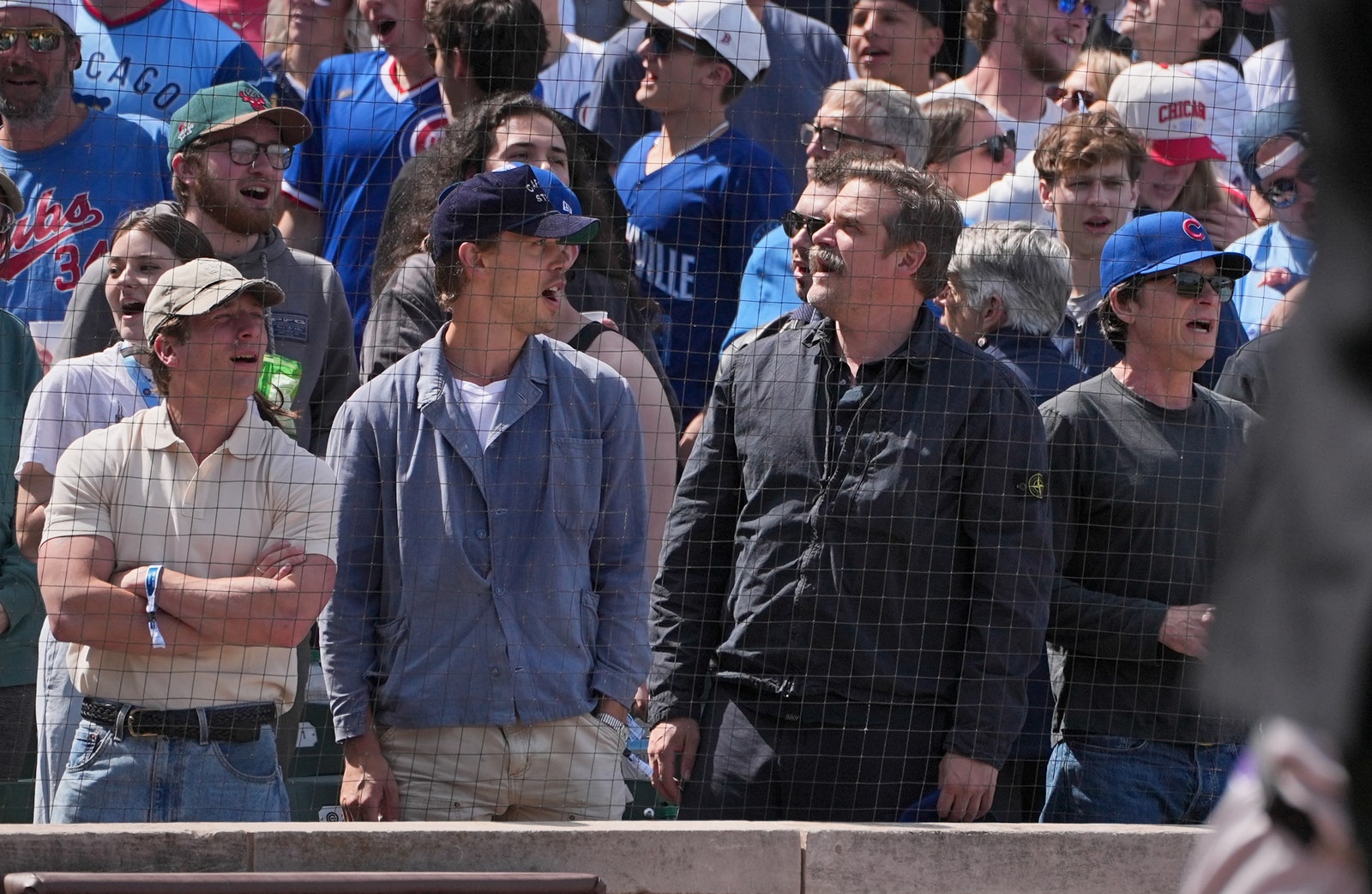 Images may contain David Harbour Austin Butler Jeremy Allen White Jason Bateman Aaron Woods and ErnstStã¶Tzner
