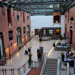 There is a museum atrium inside.