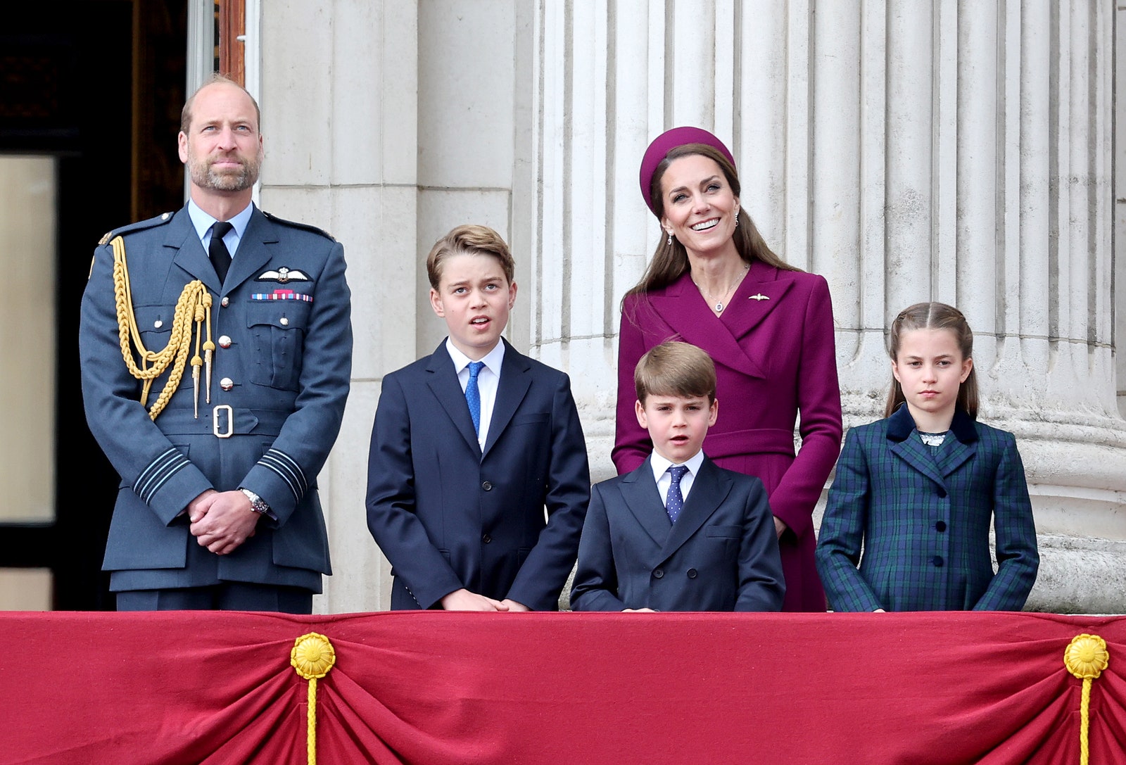 Images may contain Prince William of Cambridge adult accessories and formal costumes from Prince George
