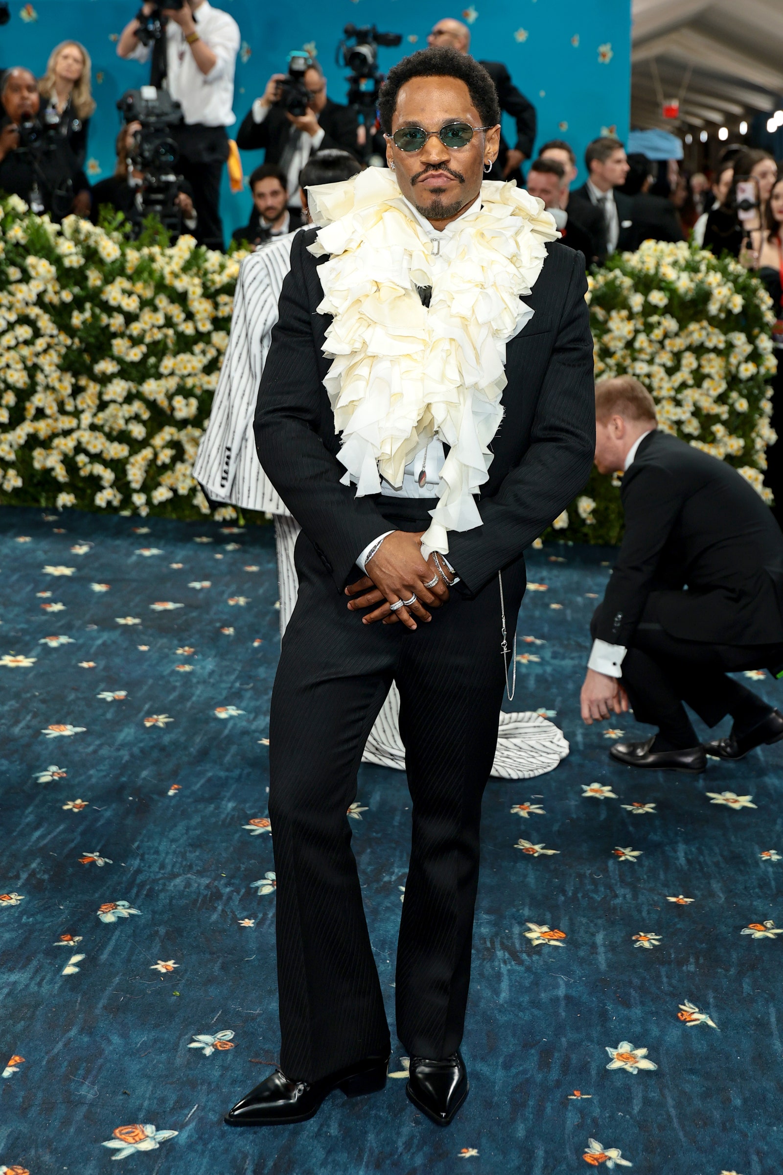 New York, New York, Kaytranada attended the 2025 Met Gala to celebrate the super elves tailoring black style...