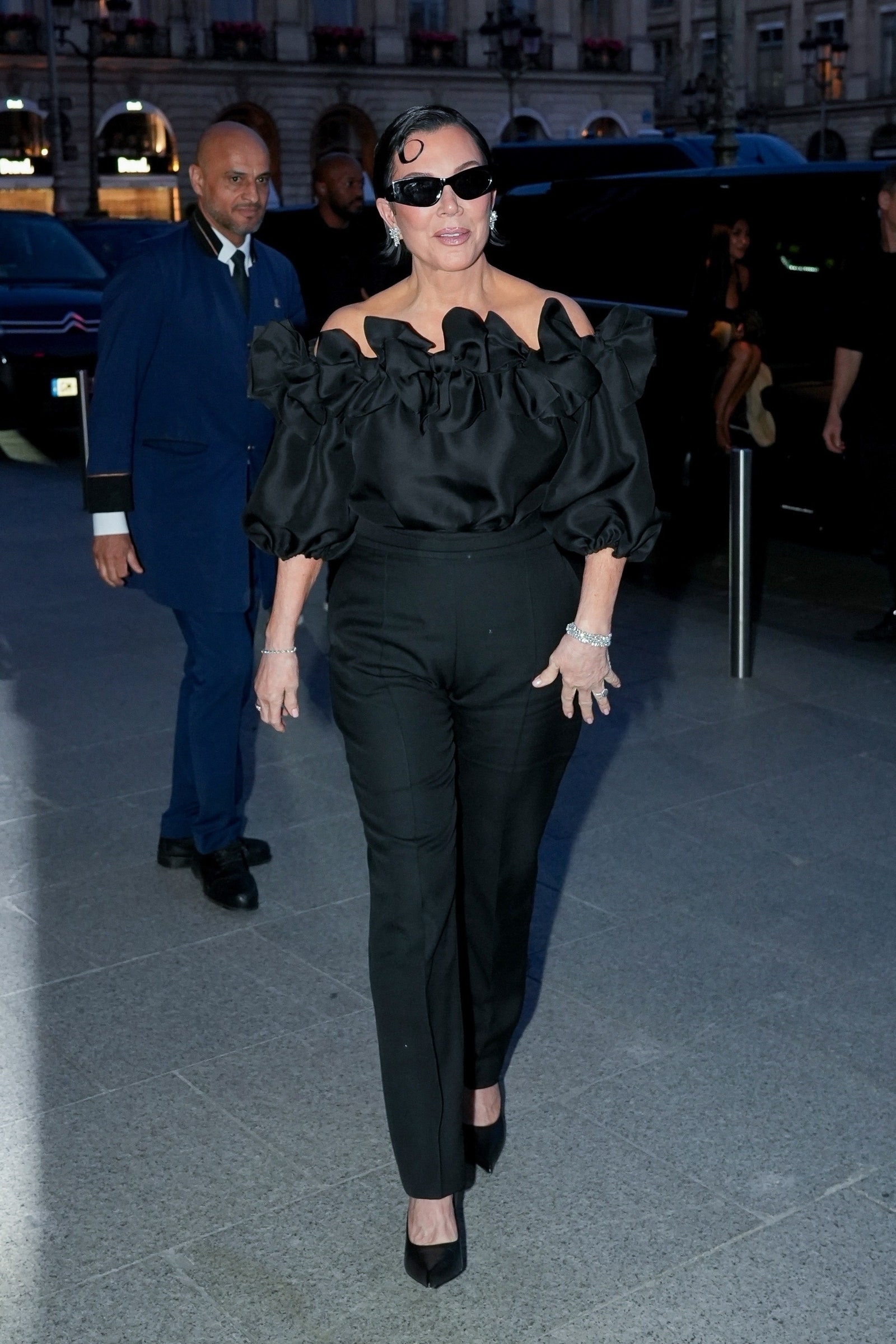 Kim Kardashian and Kris Jenner's style return to Paris Ritz
