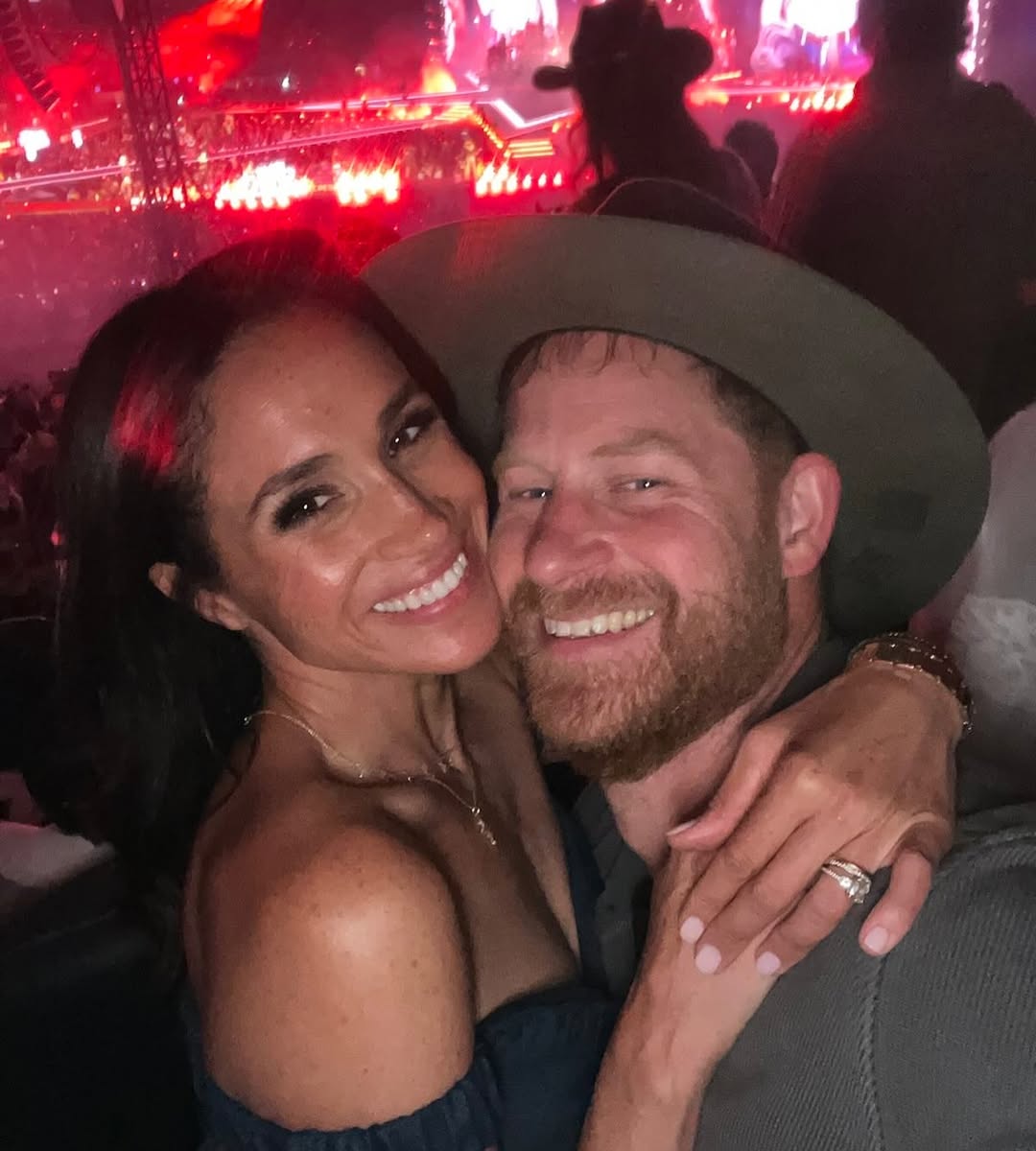 The image may contain Prince Harry, the Duchess of Sussex Meghan