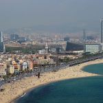 Barcelona, ​​Spain - April 19: View of Barcelona beach on April 19, 2010 in Barcelona, ​​Spain. (Photo by Jasper Juinen/Getty Images)