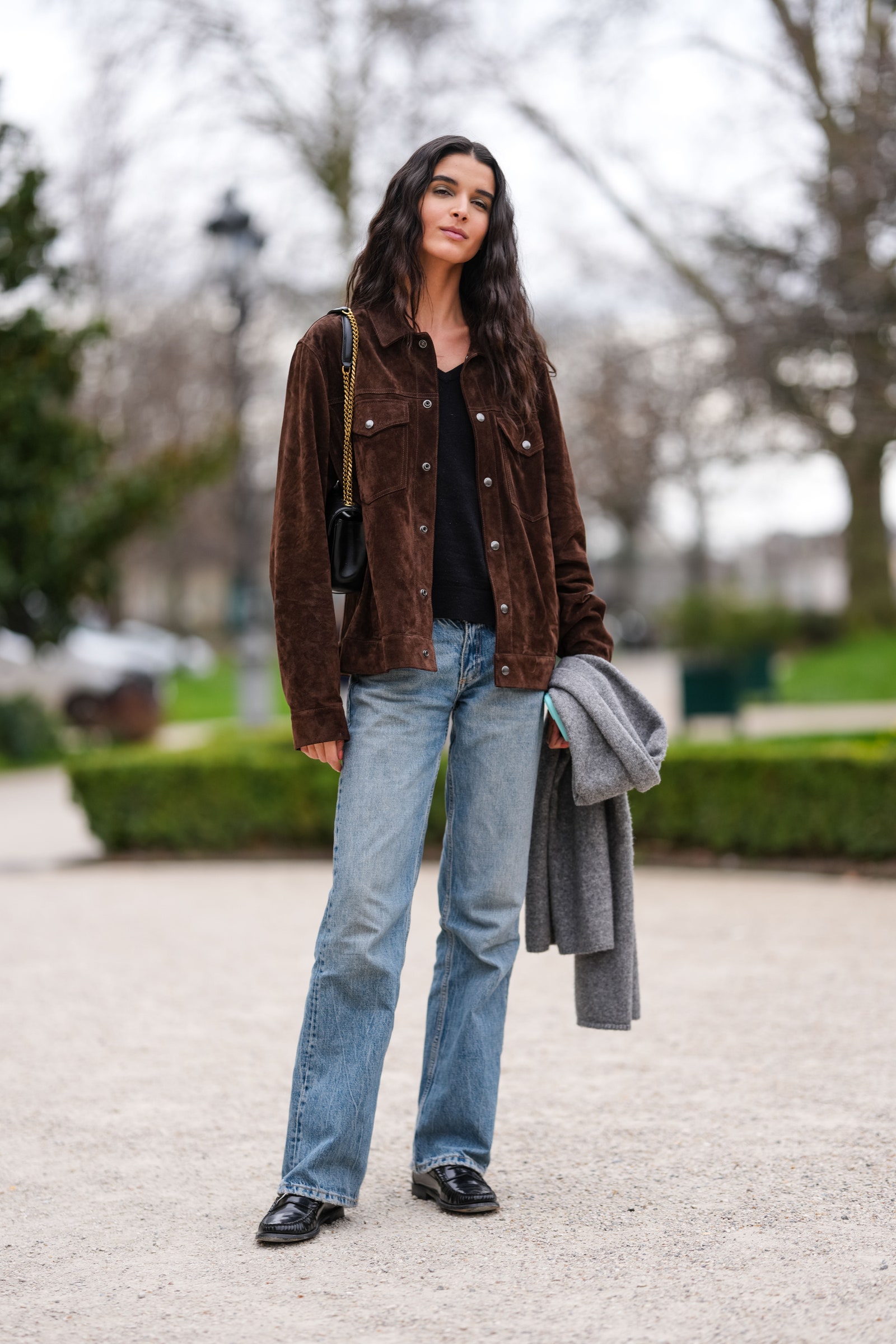 Straight Legs Jeans Street Style Paris Fashion Week Women's Clothing Autumn and Winter 20252026 Day 8