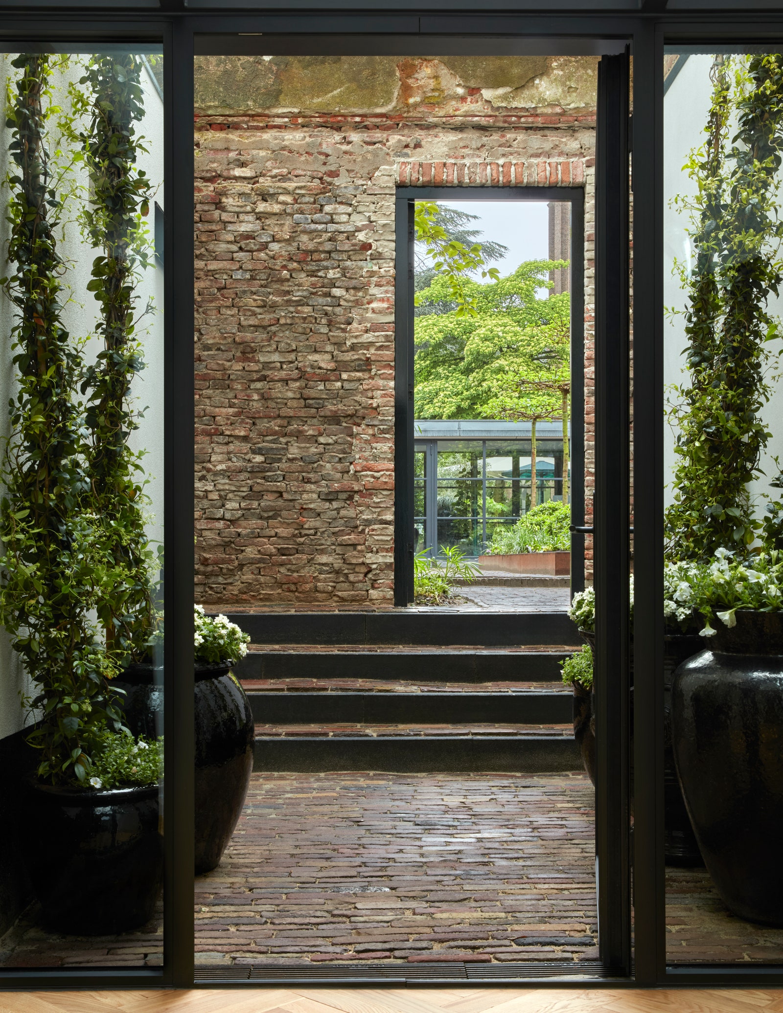 Images may contain door plant architecture indoor potted plant house and interior design