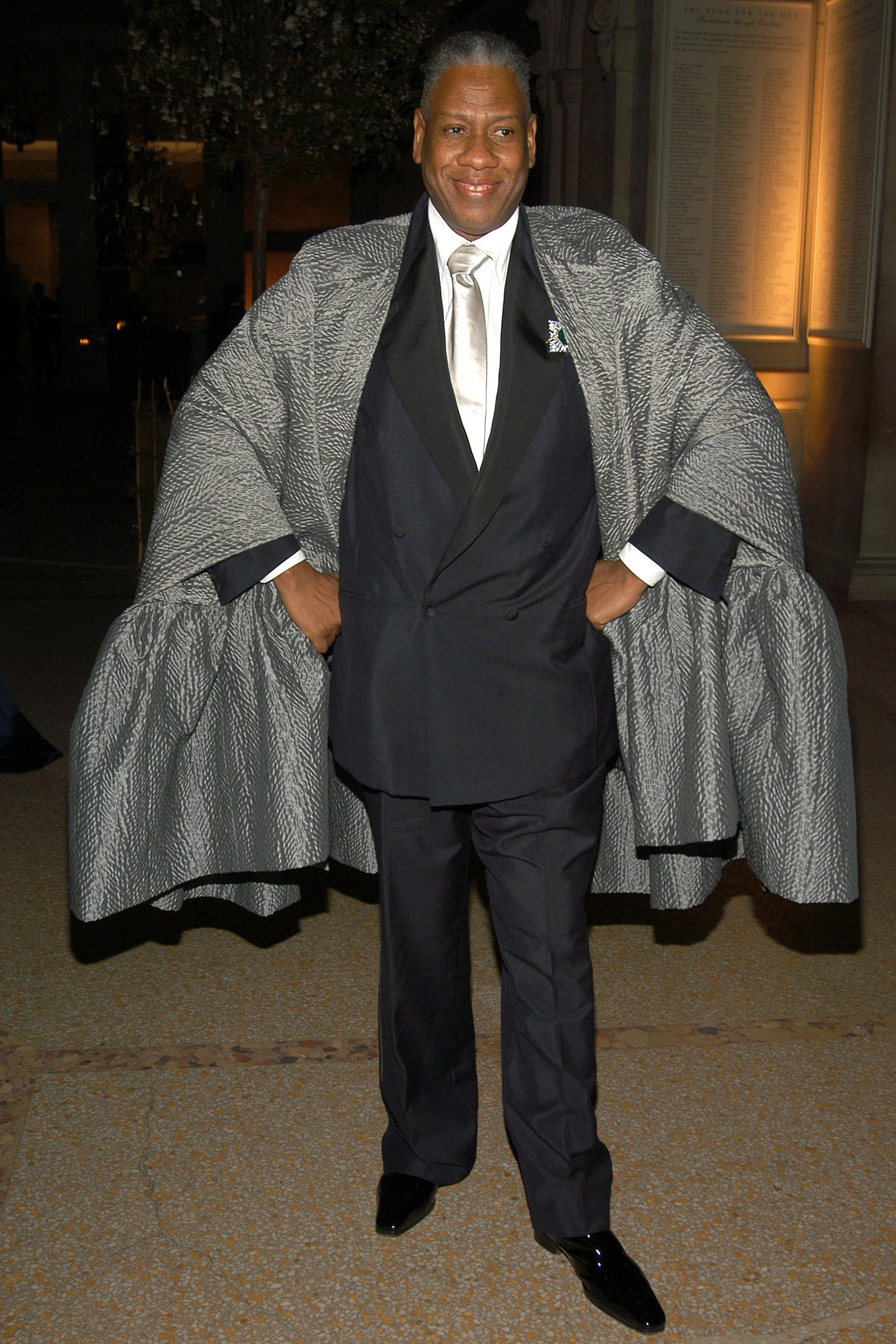 Images may contain Andr Leon Talley Fashion Clothing Blazer Shoes Officially Wearing Accessories Tie and Adults
