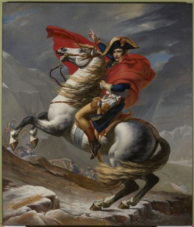 Jacques-Louis David, Napoleon Crossing the Alps, 1802