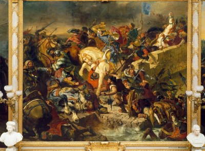 Eugène Delacroix, The Battle of Taillebourg 1837