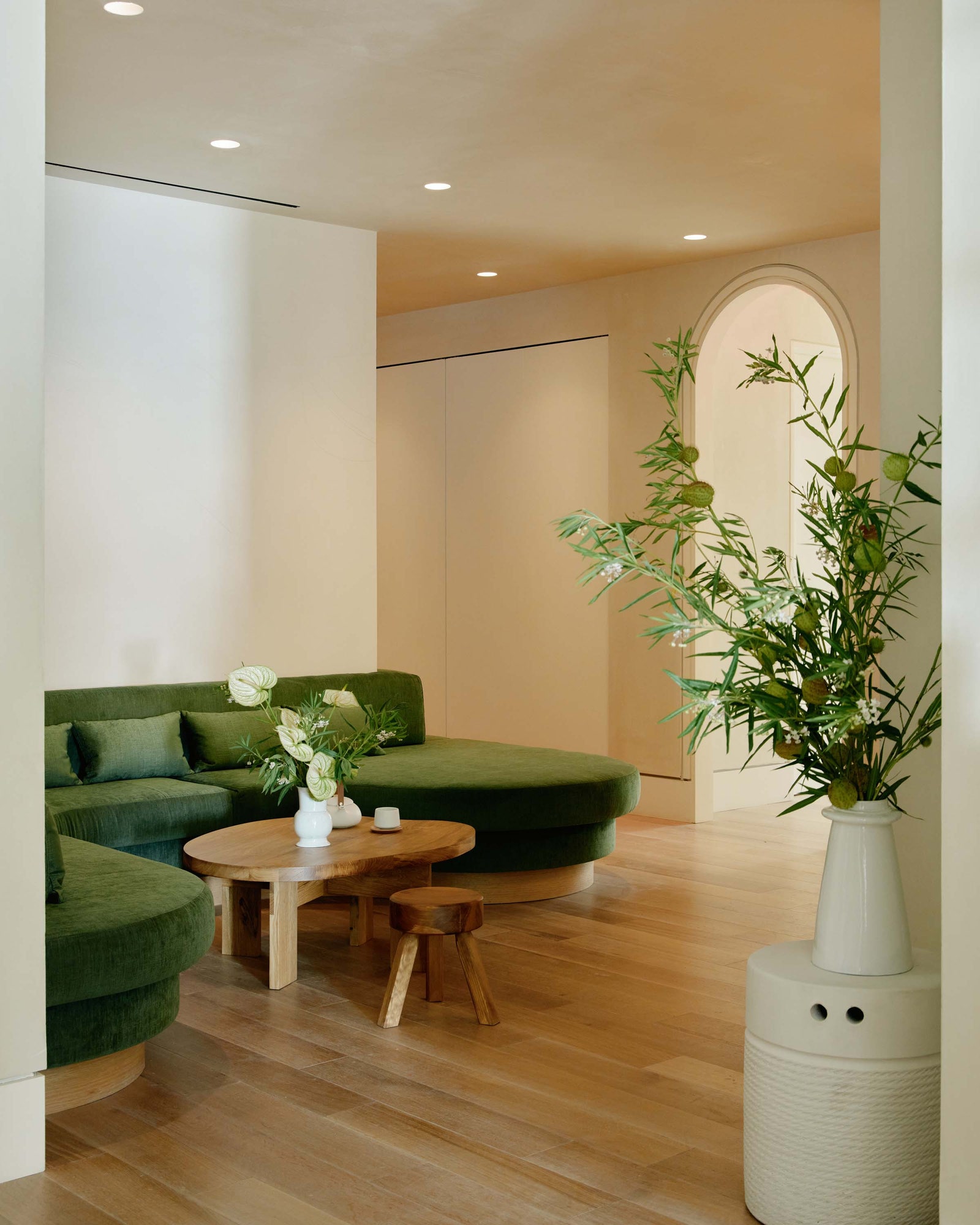 Images may contain interior design corner coffee table furniture table building and living room