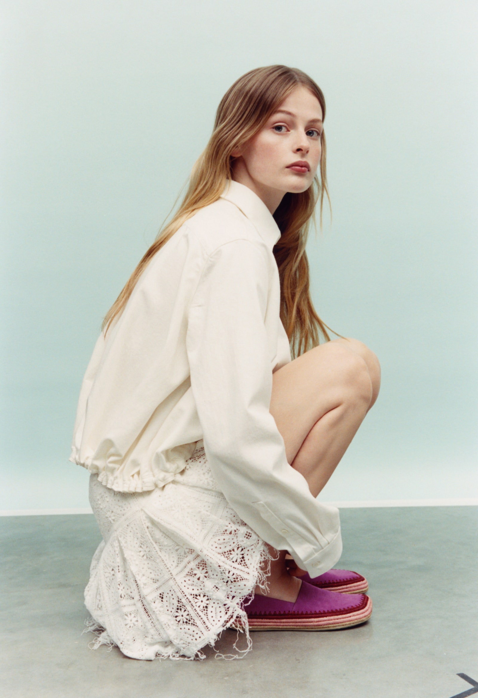 Images may contain headdresses with shirts for clothes face head photography portrait shoes shoes and dresses
