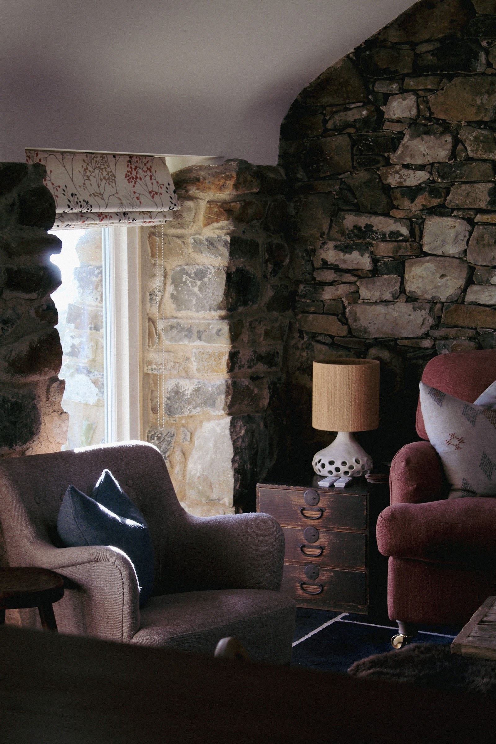 Images may contain architectural furniture for building interiors living room sofa light wall mats and home decoration