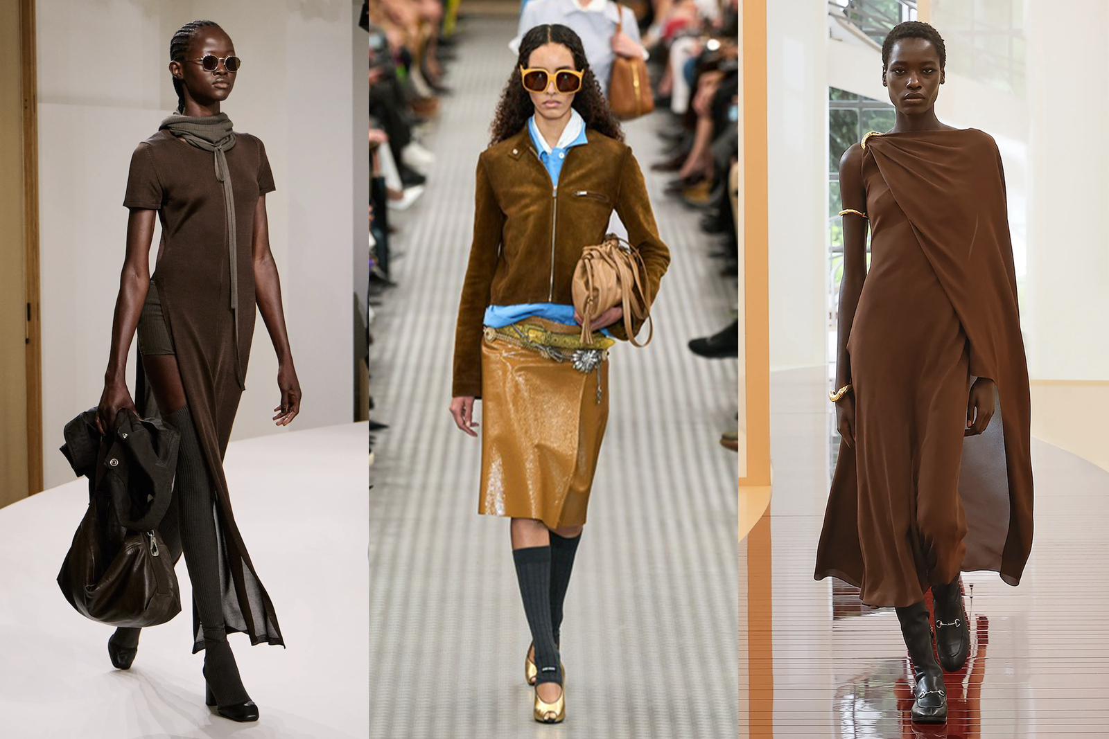 Images may contain clothes long sleeves fashion accessories bags handbags shoes shoes adults and people