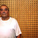 A person arranged in front of his nails.